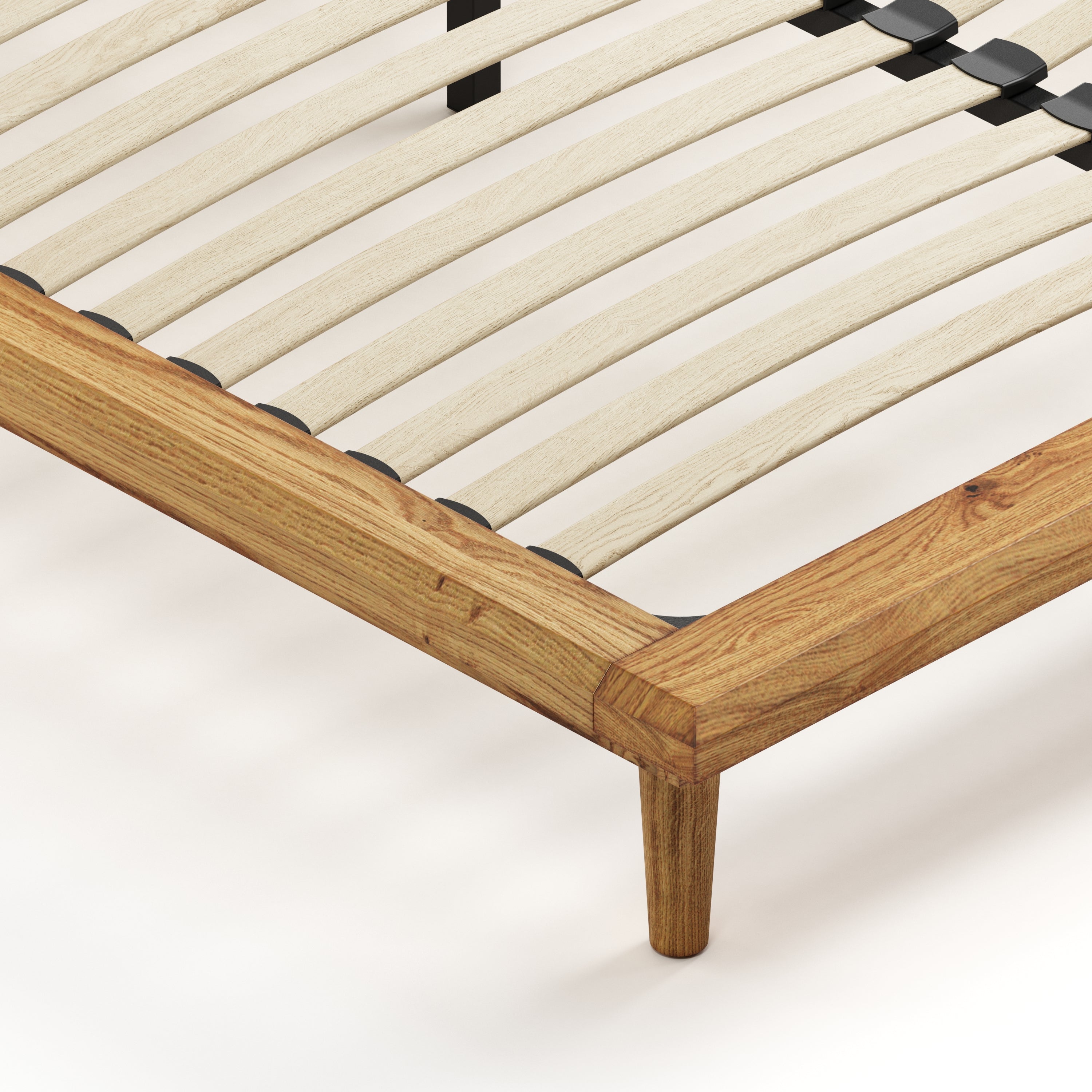 Bon Bed - Solid Teak/Walnut/Oak Wood (Queen)