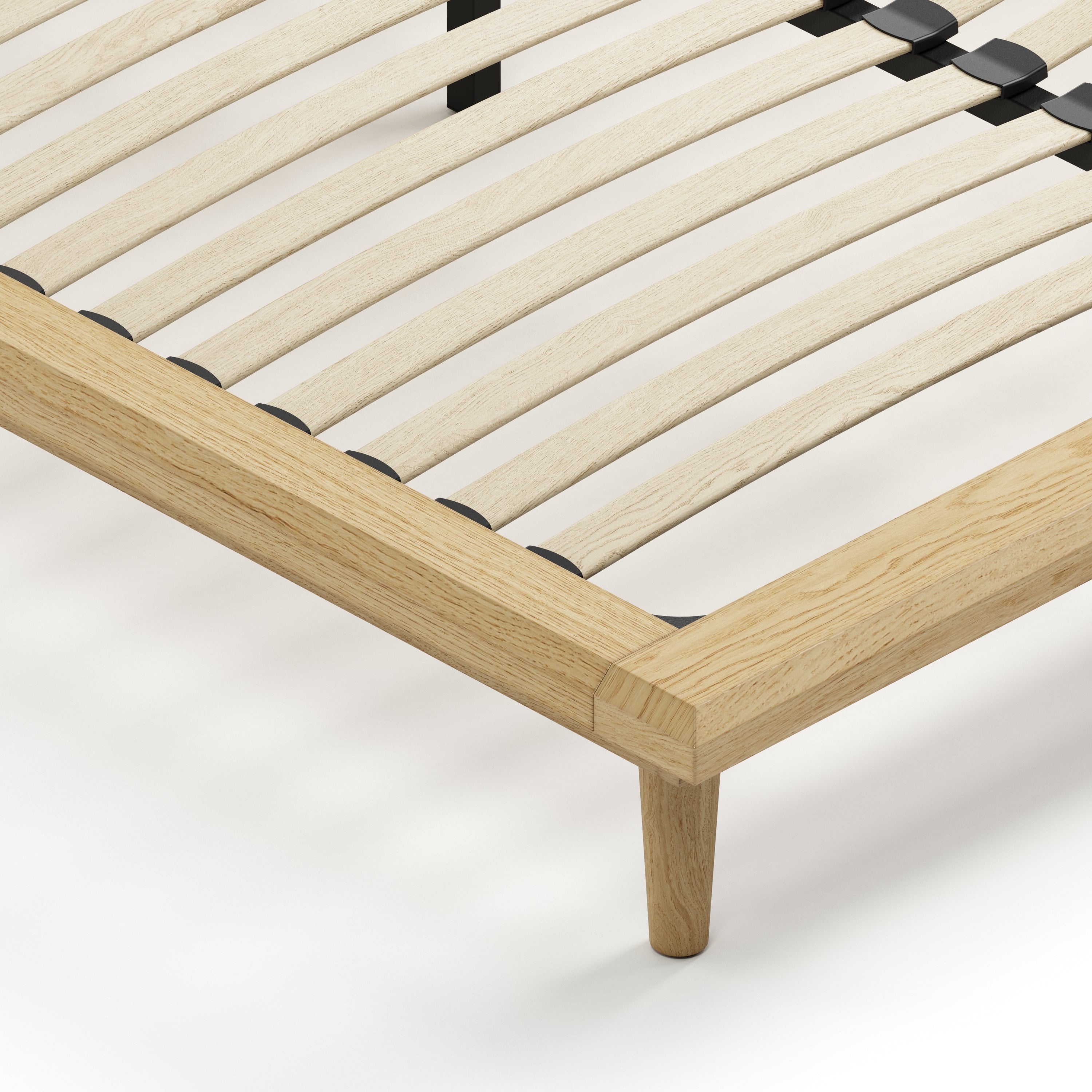 Bon Bed - Solid Teak/Walnut/Oak Wood (Queen)