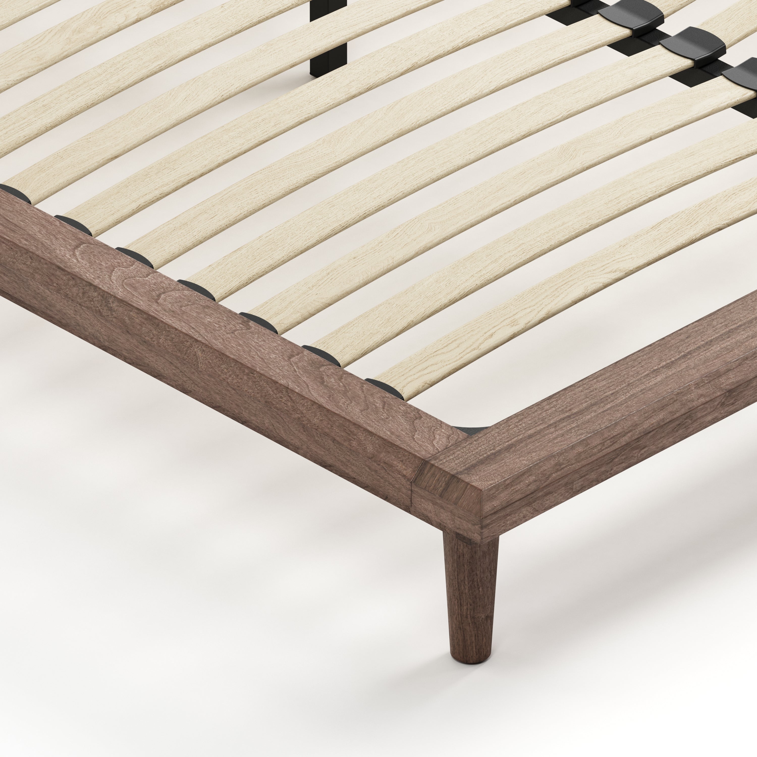 Bon Bed - Solid Teak/Walnut/Oak Wood (Queen)