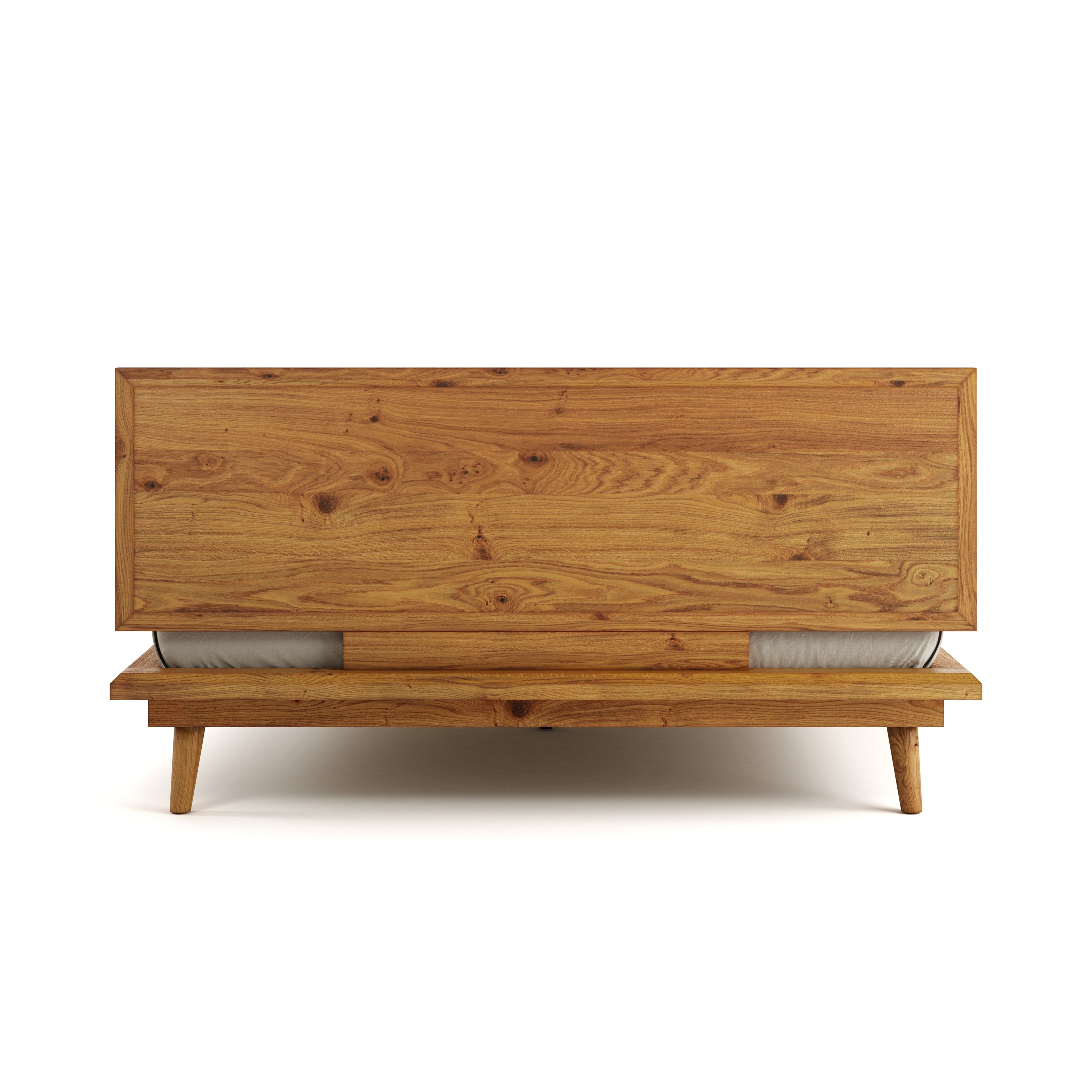 Bon Bed - Solid Teak/Walnut/Oak Wood (Queen)