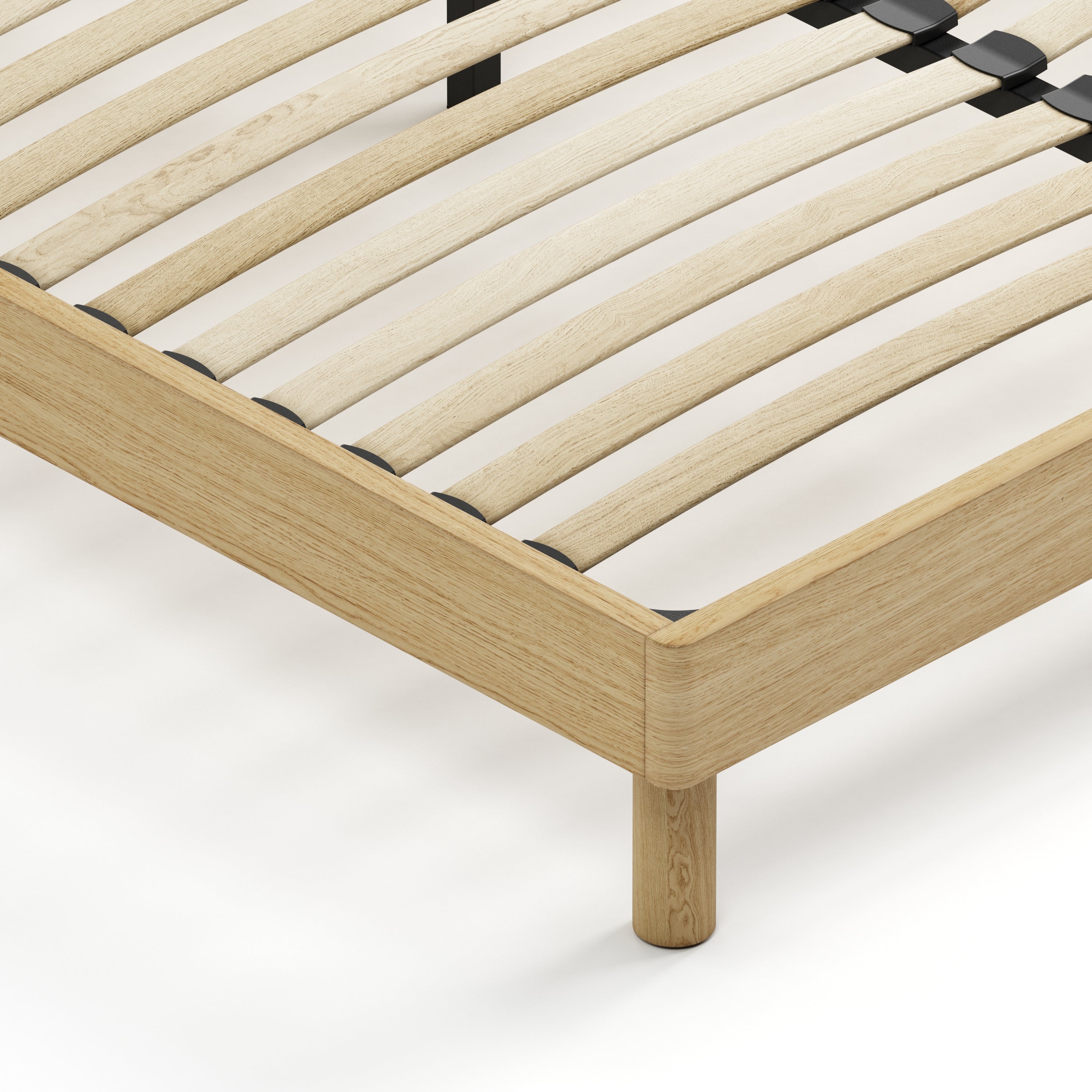 Mowa Bed - Solid Teak/Walnut/Oak Wood (King)