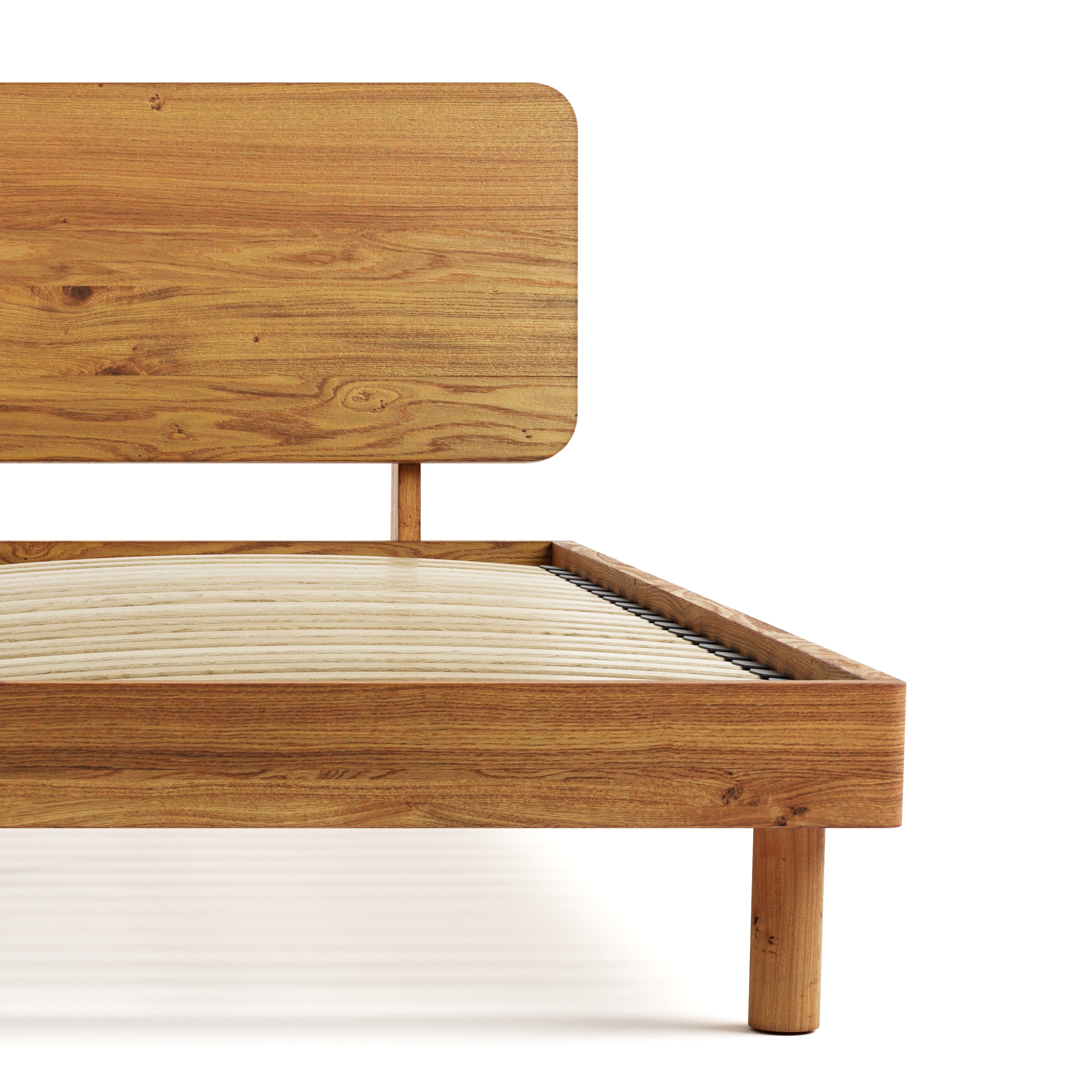 Mowa Bed - Solid Teak/Walnut/Oak Wood (King)