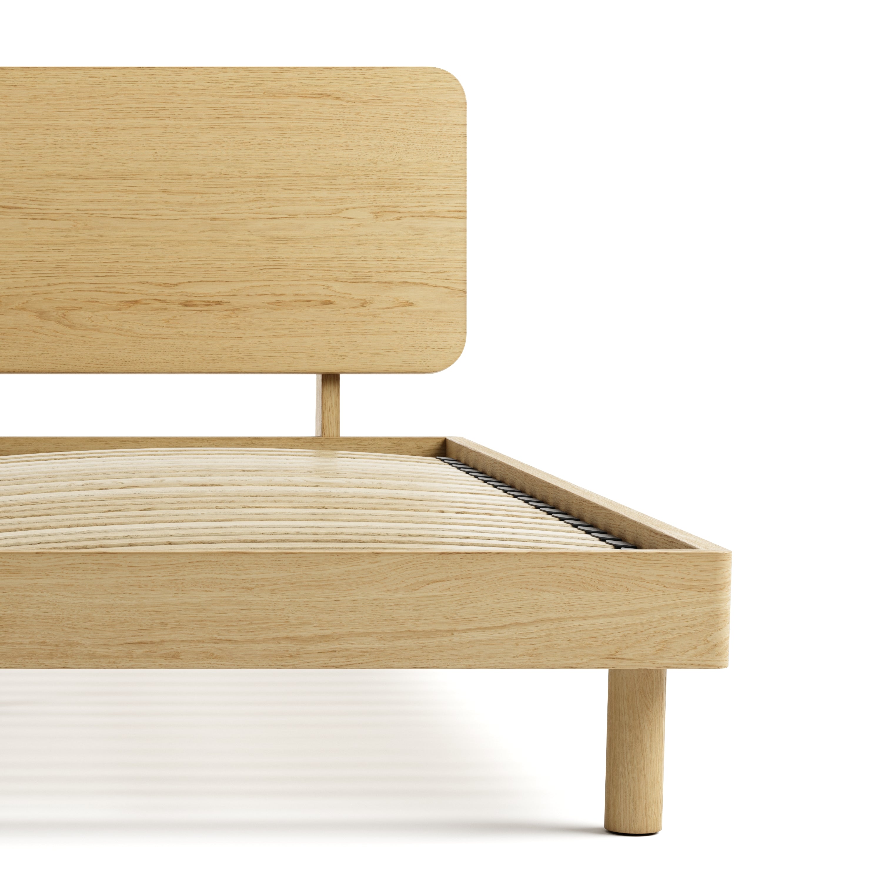 Mowa Bed - Solid Teak/Walnut/Oak Wood (King)