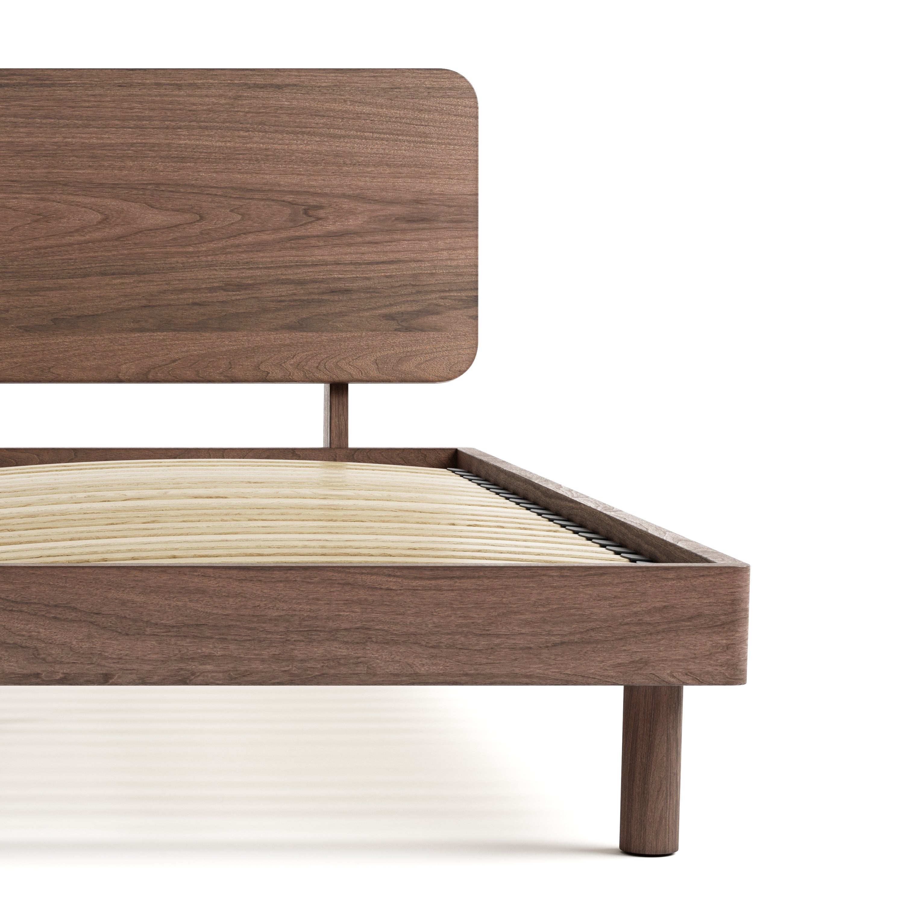 Mowa Bed - Solid Teak/Walnut/Oak Wood (King)