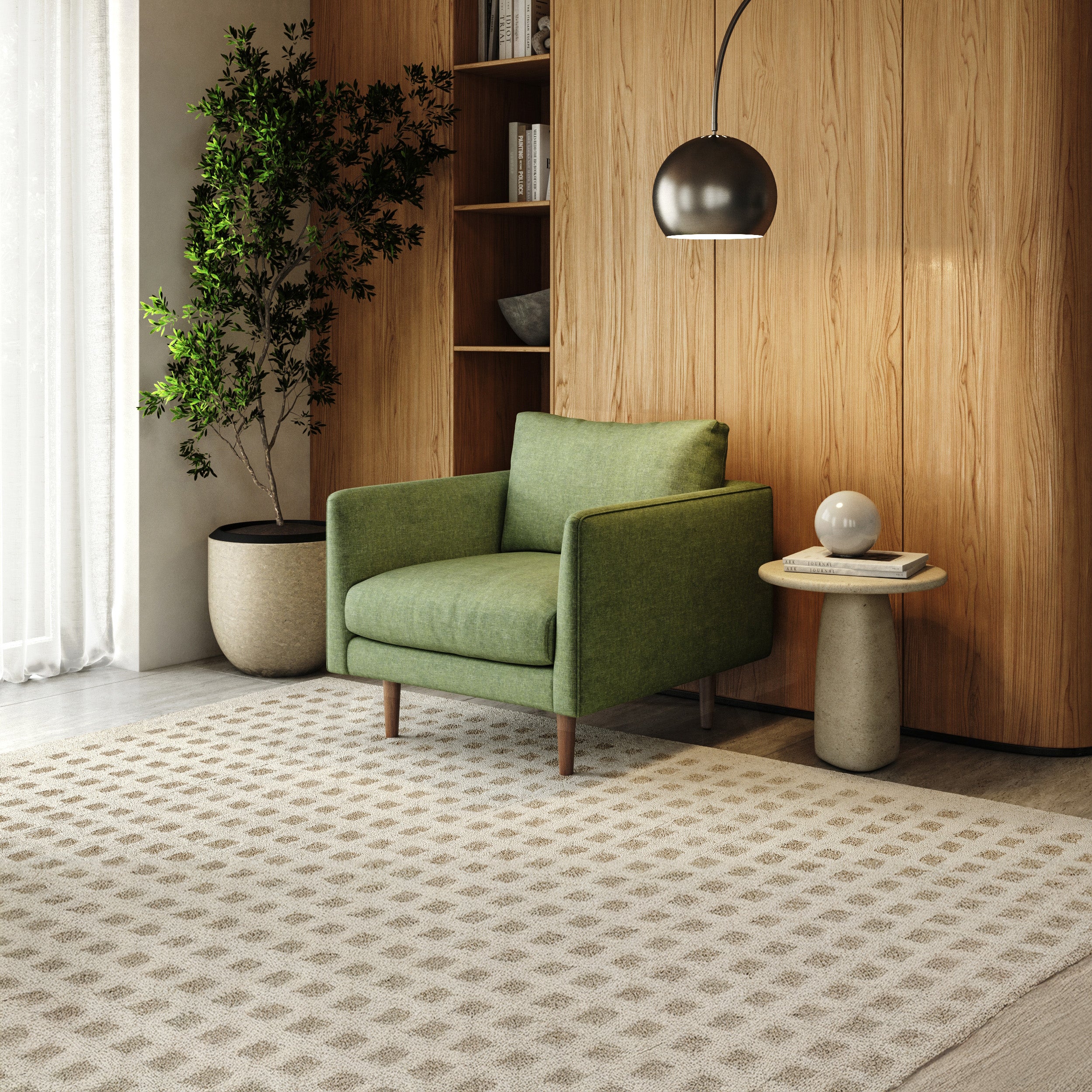 Anne Sofa | 1 Seater | Down-feather Back Cushion | Removable Fabric