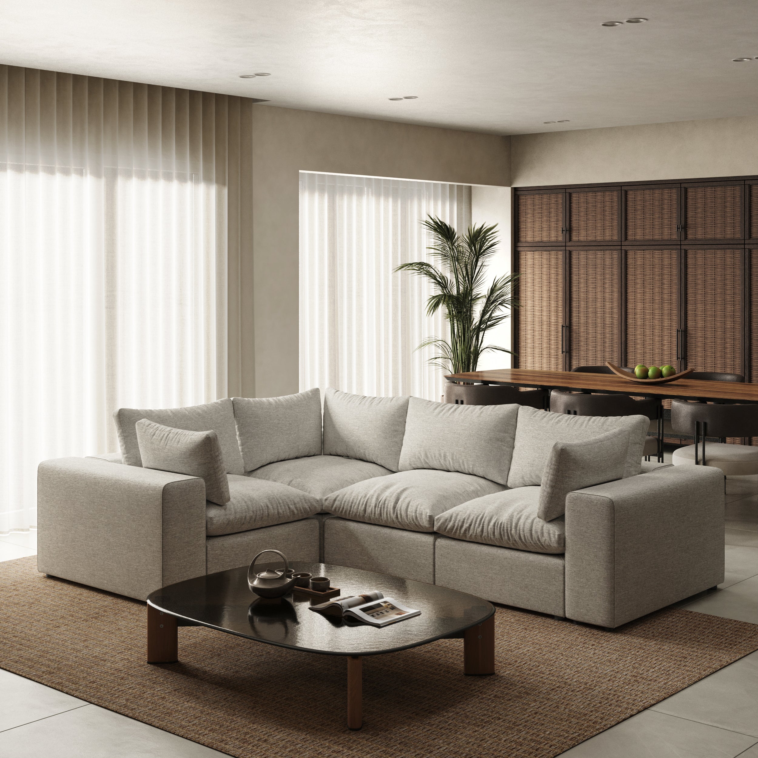 Node 2.0 Sofa | 4 Seater Corner Sofa (9 x 6 feet)