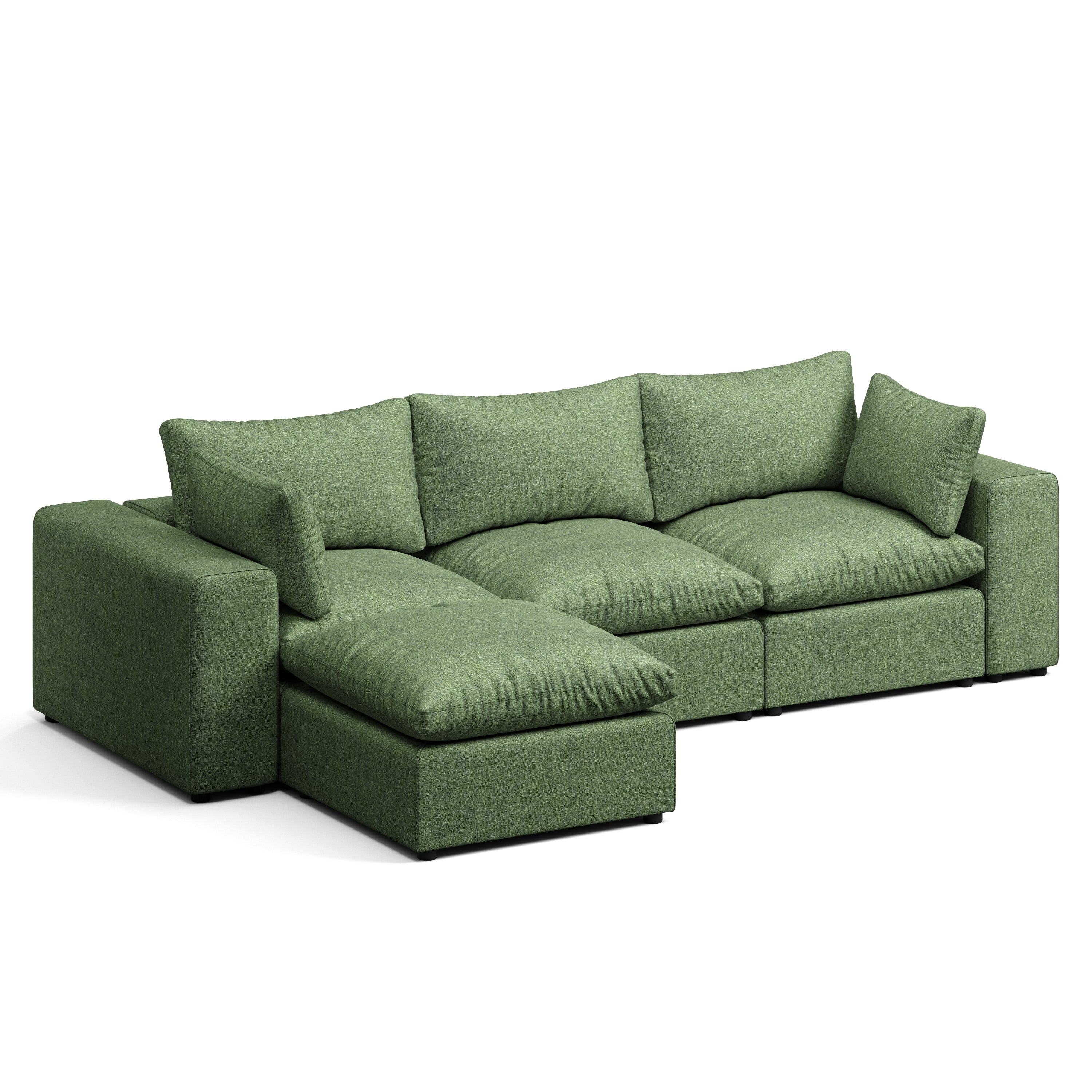 Node 2.0 Sofa | 3 Seater Sofa (9 feet) with Ottoman