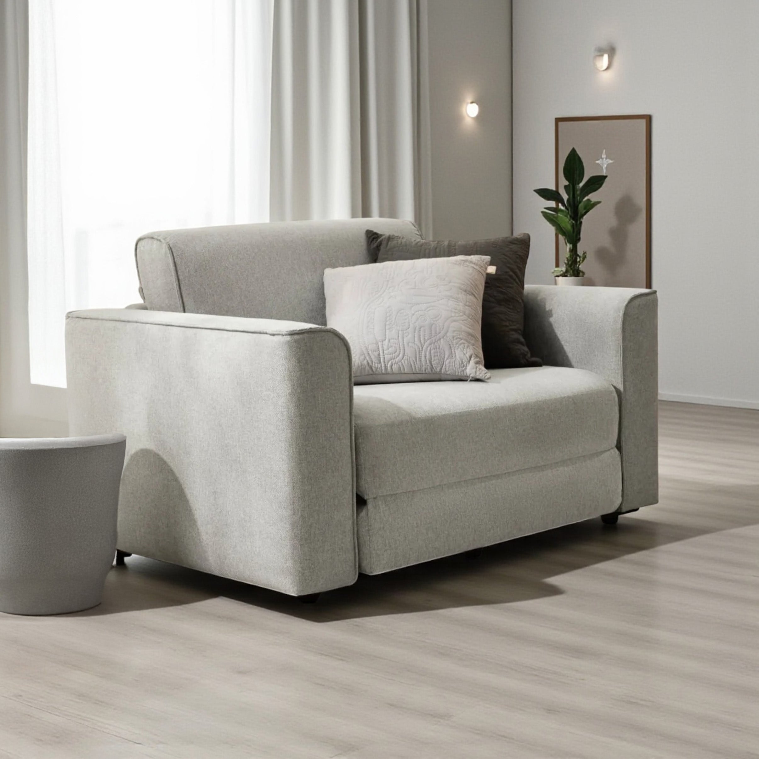 Porto Solo Sleeper Sofa | Sofa Cum Bed (4.5 Feet)
