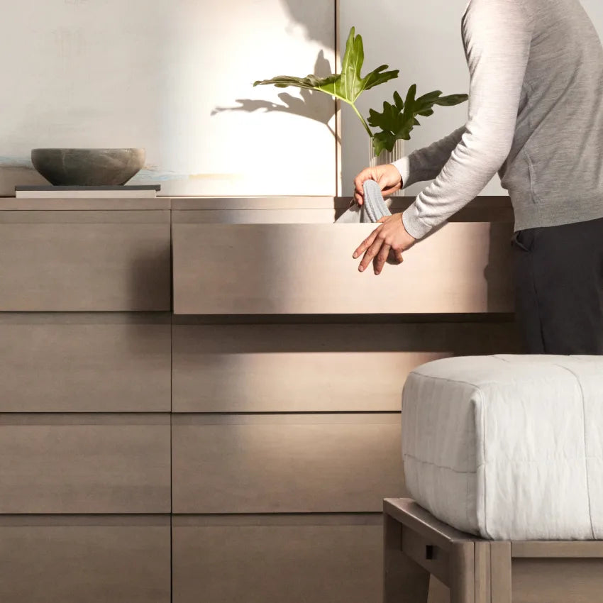 Stava Bedside Table | Solid Walnut/Teak/Oak Wood (Open) | 3 Feet Length