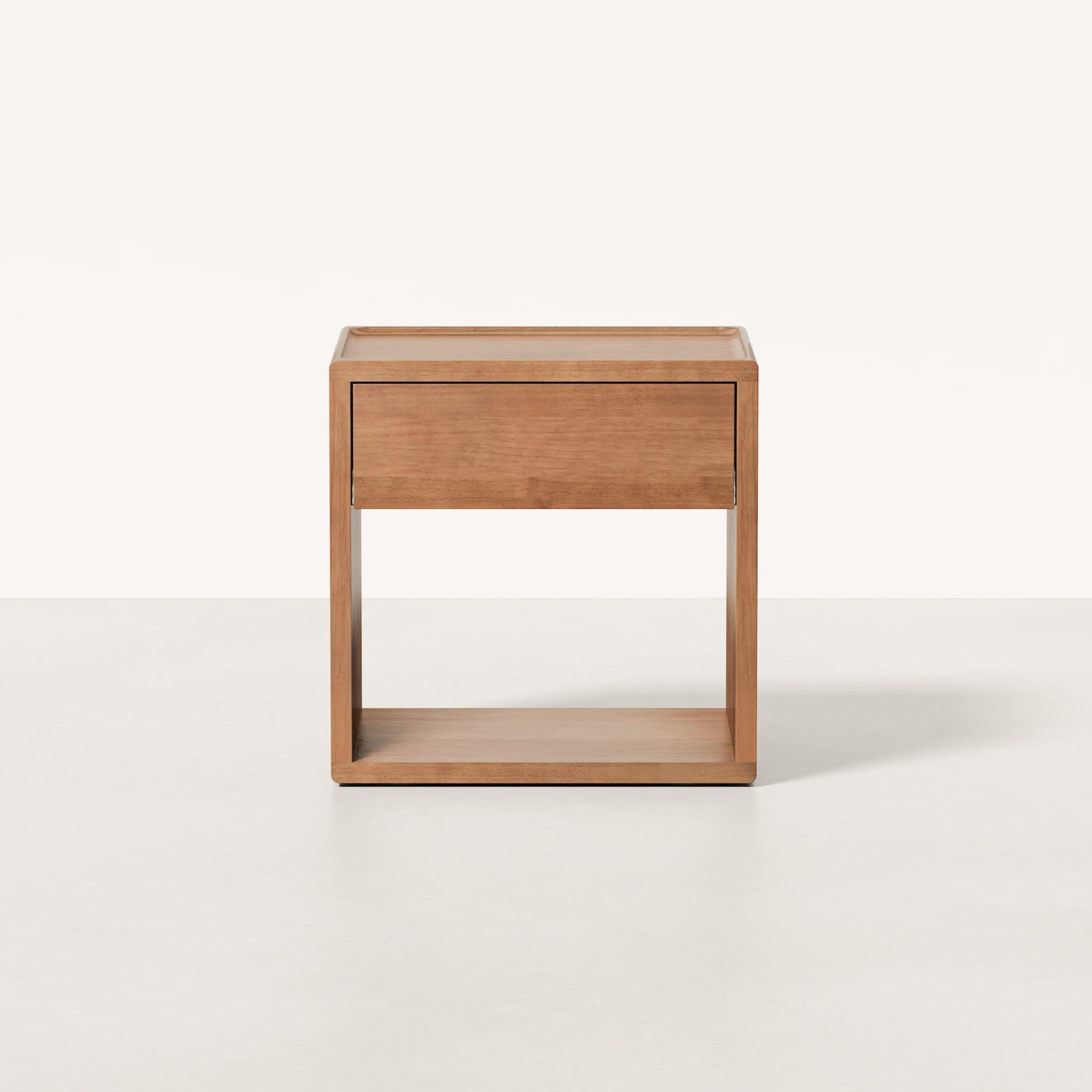 Mowa Bedside Table | Solid Walnut/Teak/Oak Wood | 1.2 Feet Length