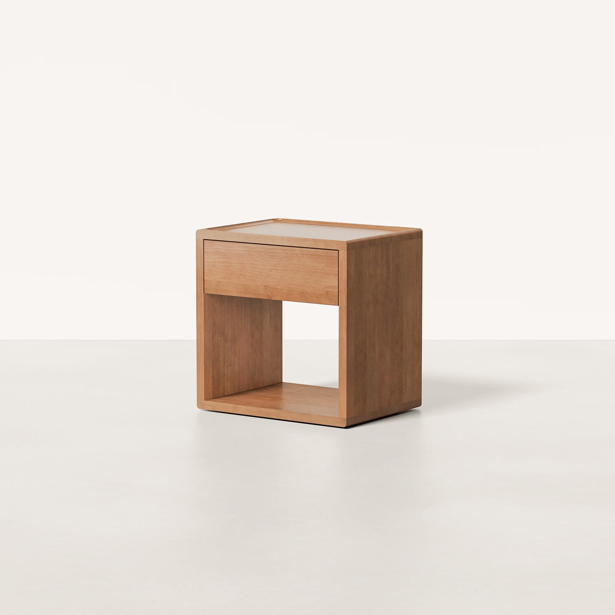 Mowa Bedside Table | Solid Walnut/Teak/Oak Wood | 1.2 Feet Length