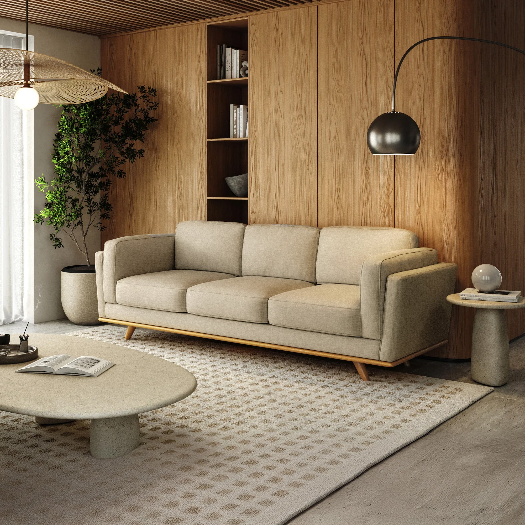 Lumo Sofa | 3 Seater | Polyfill cushions (7.5 feet)