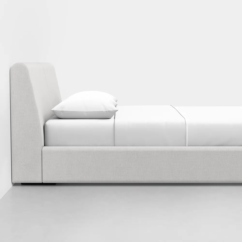 Aari Bed (Built-in Storage) - Solid Teak/Walnut/Oak Wood (Queen)