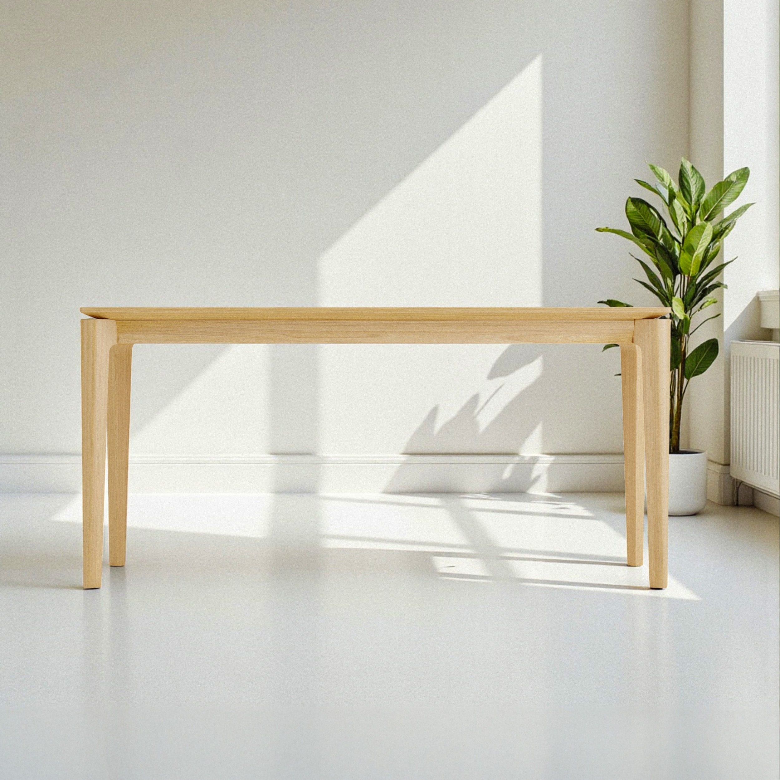 Elan Dining Table (5.3 feet) - Solid Teak/Walnut/Oak Wood