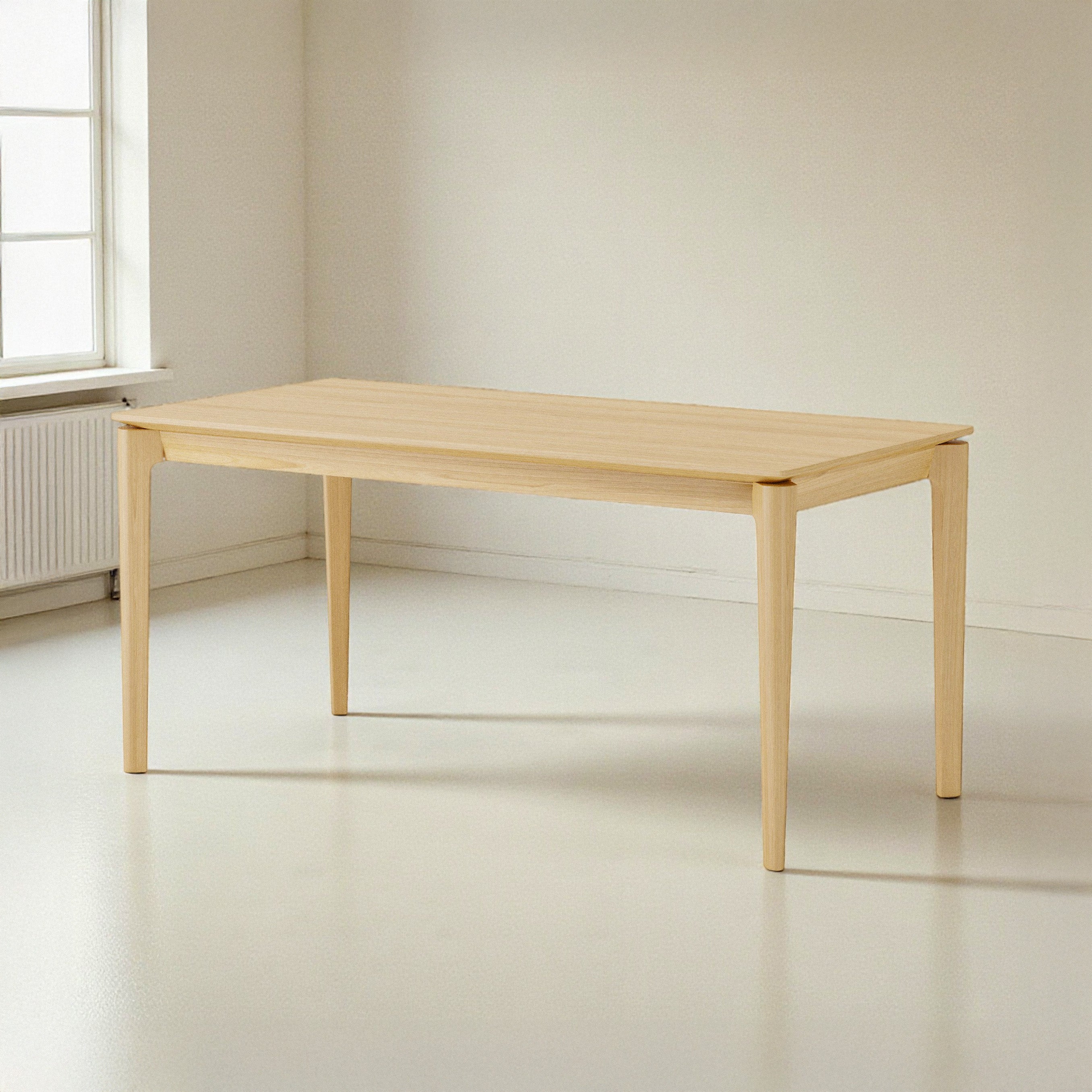 Elan Dining Table (5.3 feet) - Solid Teak/Walnut/Oak Wood