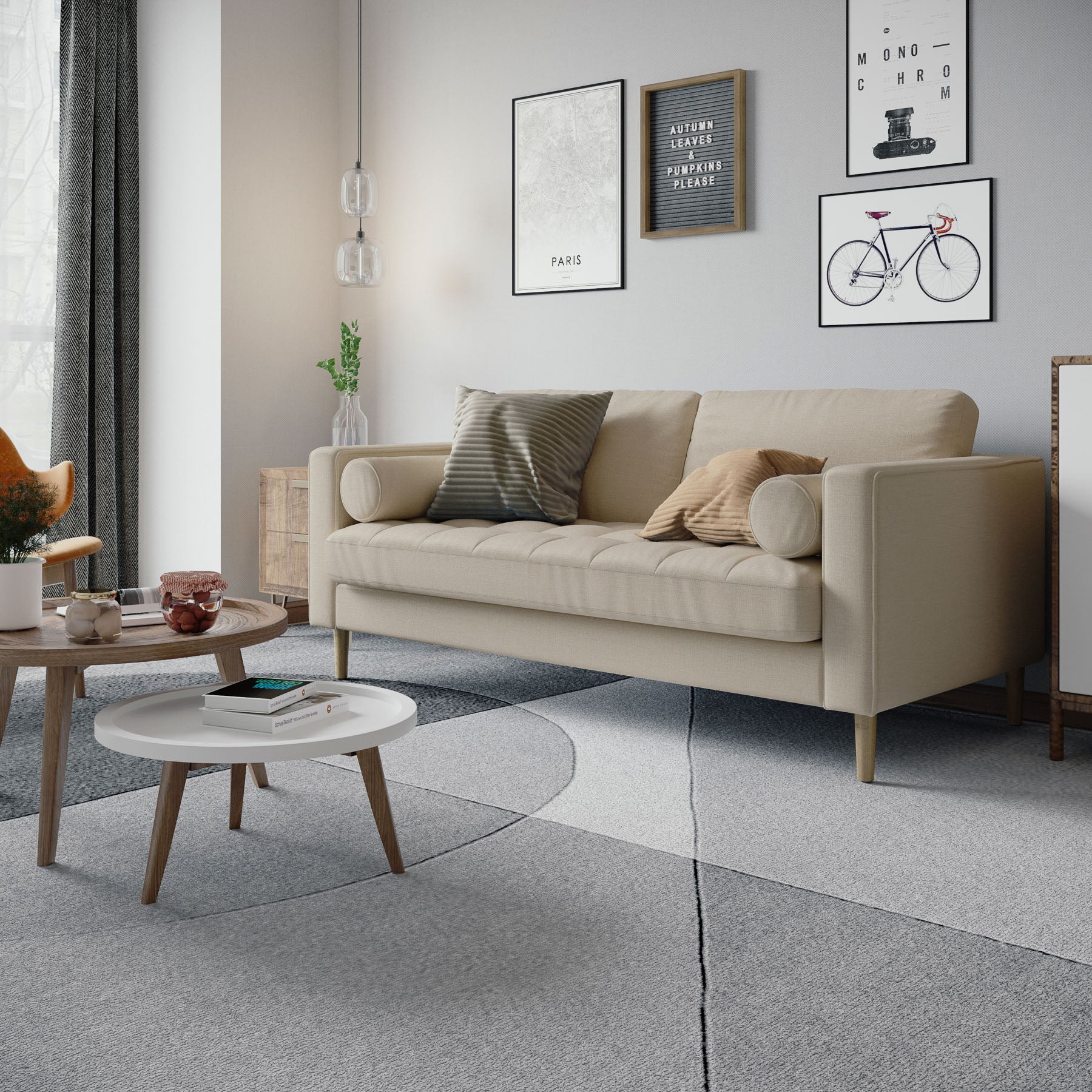 abalone-grey teak-wood single