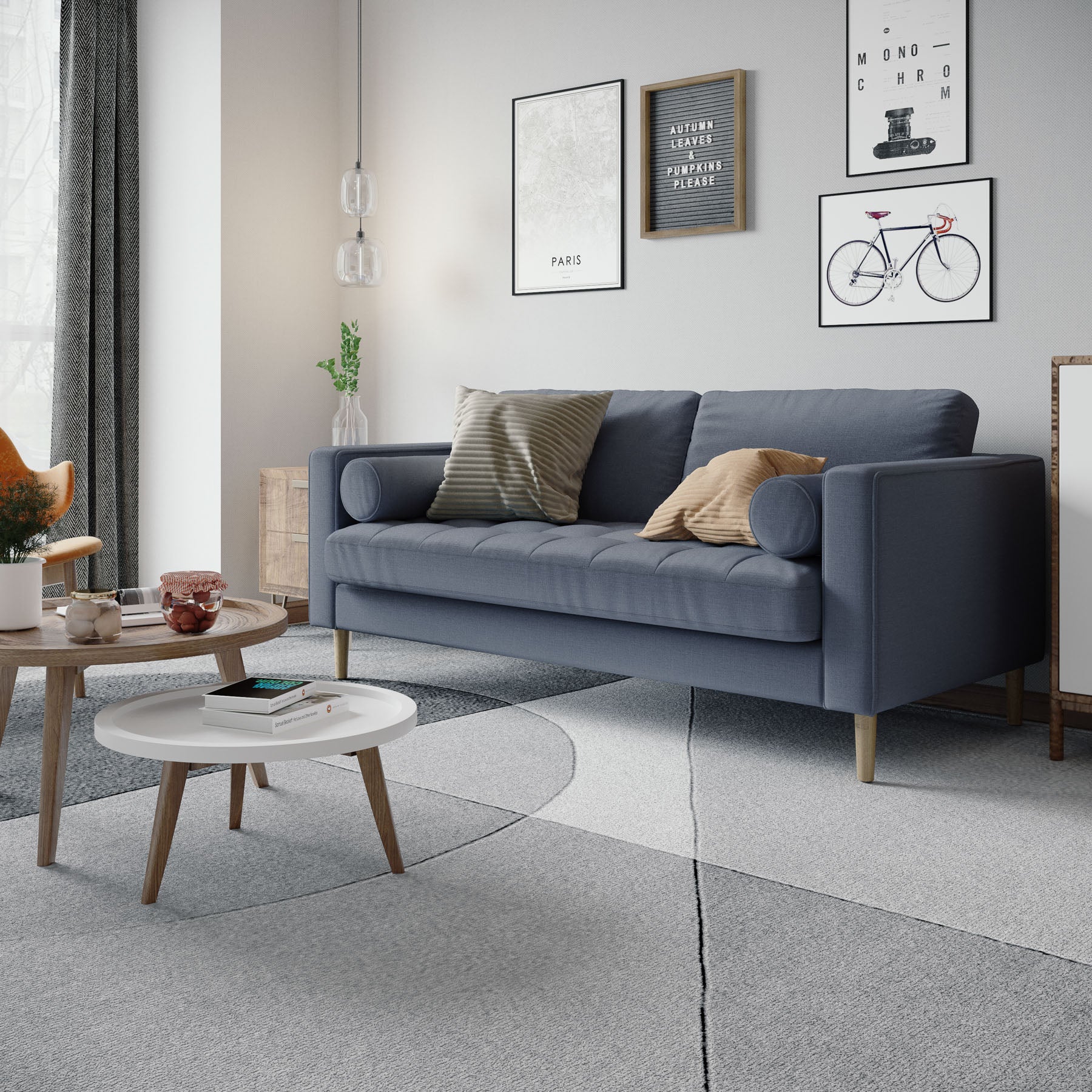 spruce-blue teak-wood single