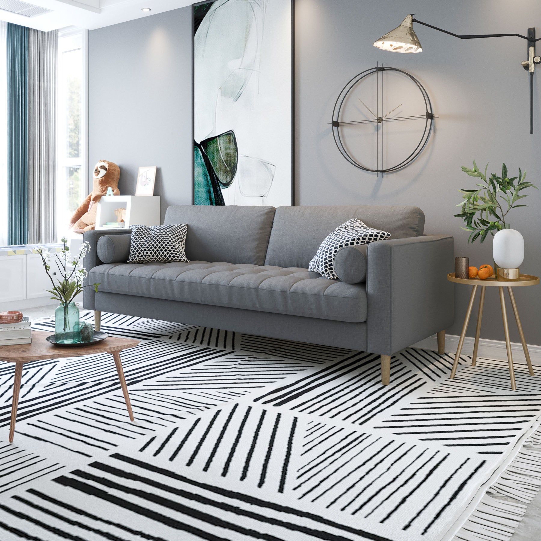 stone-grey teak-wood