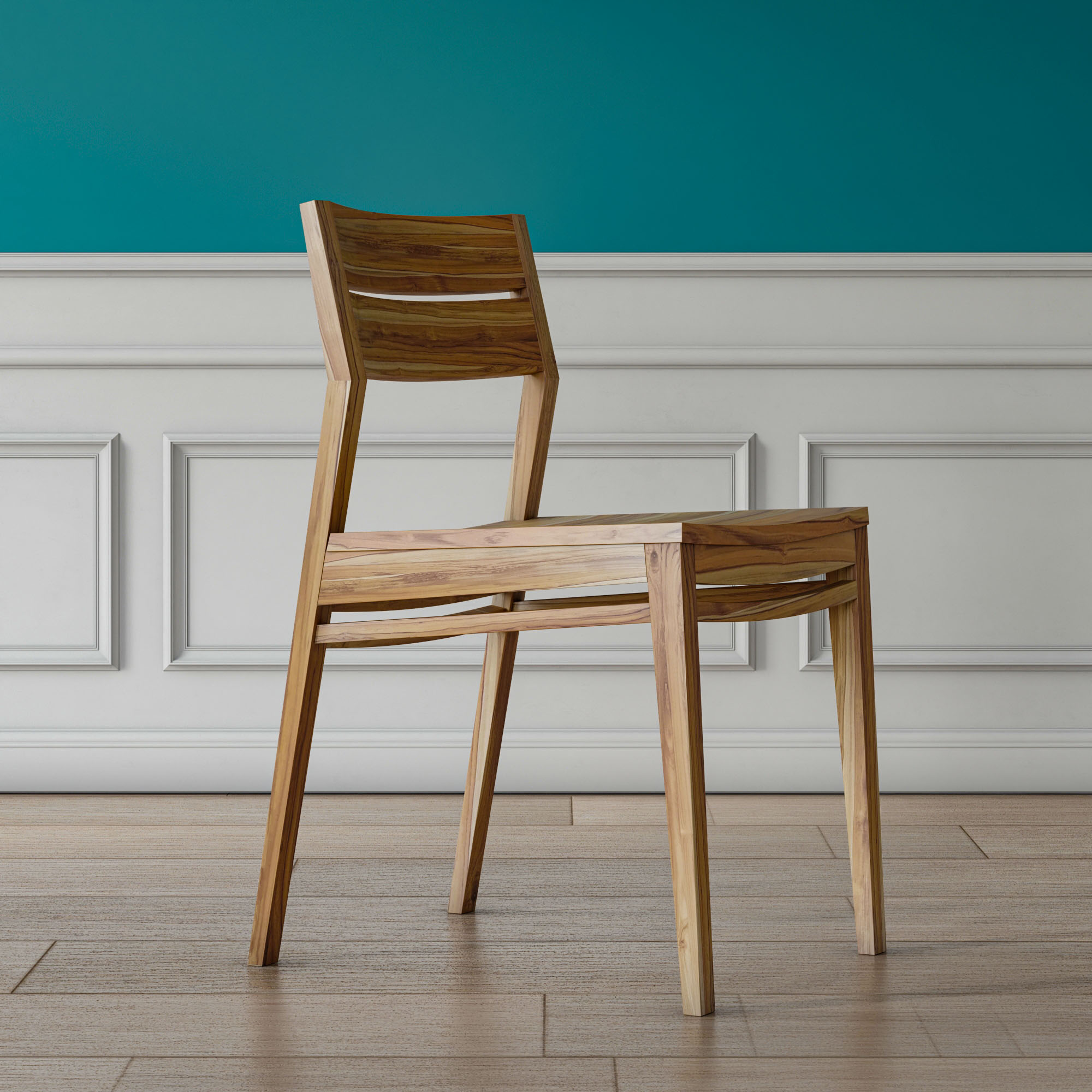 Modern teak 2024 chairs