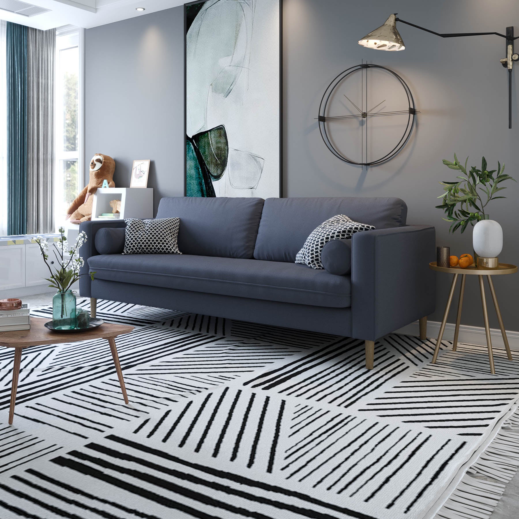 spruce-blue teak-wood single