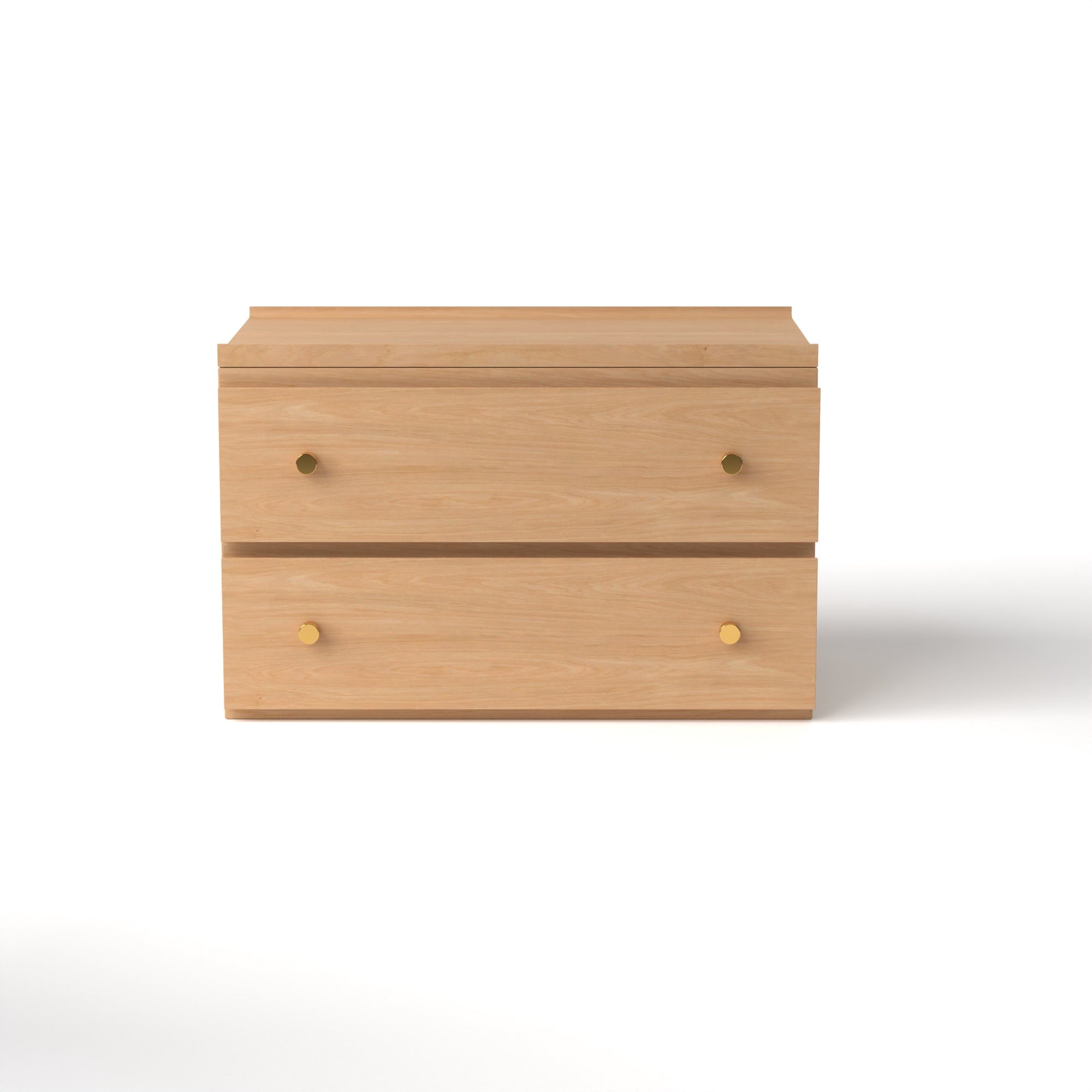 Stava Bedside Table | Solid Walnut/Teak/Oak Wood | 3 Feet Length