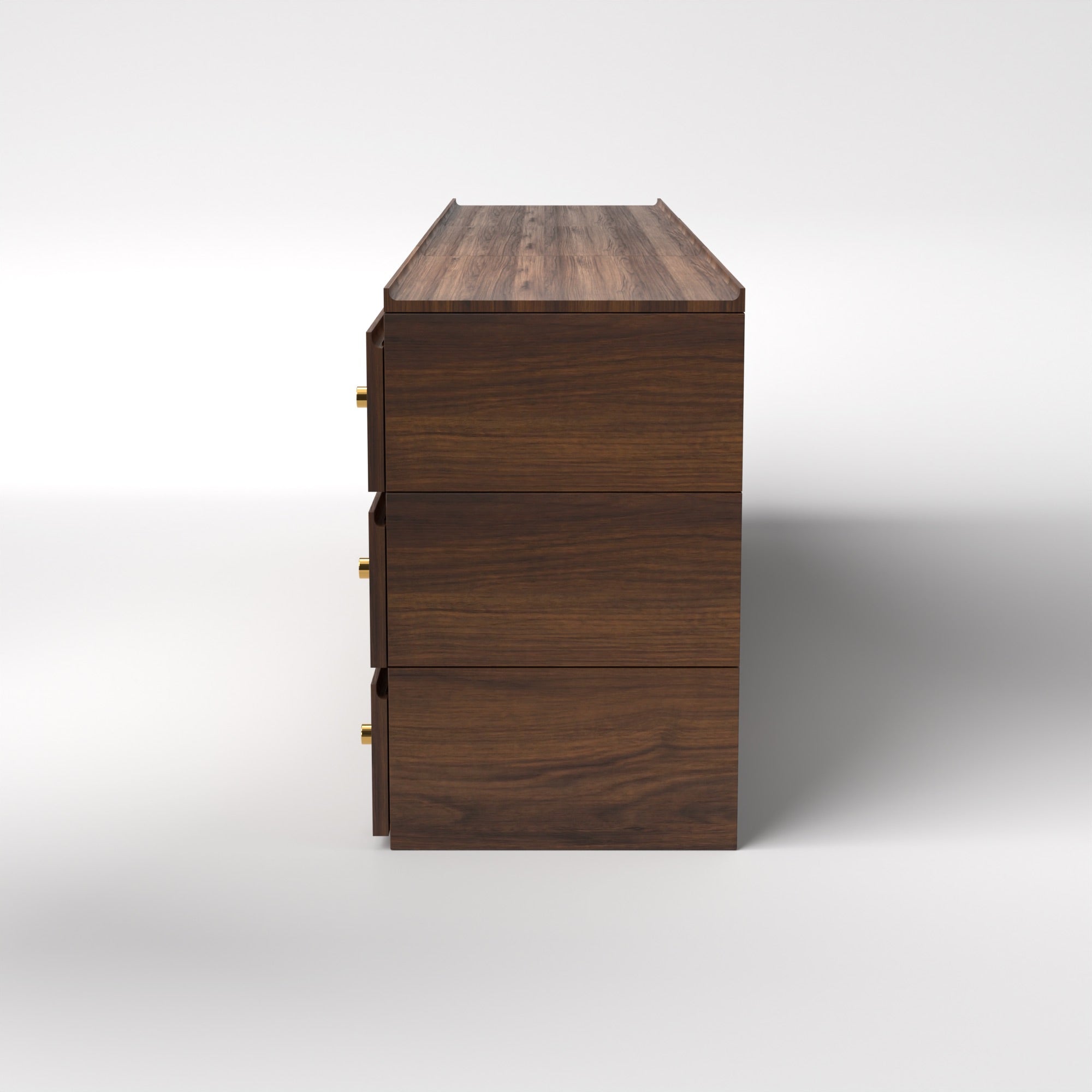 Stava Modular Drawer System | Solid Walnut/Teak/Oak Wood (3x3) | 8 Feet Length