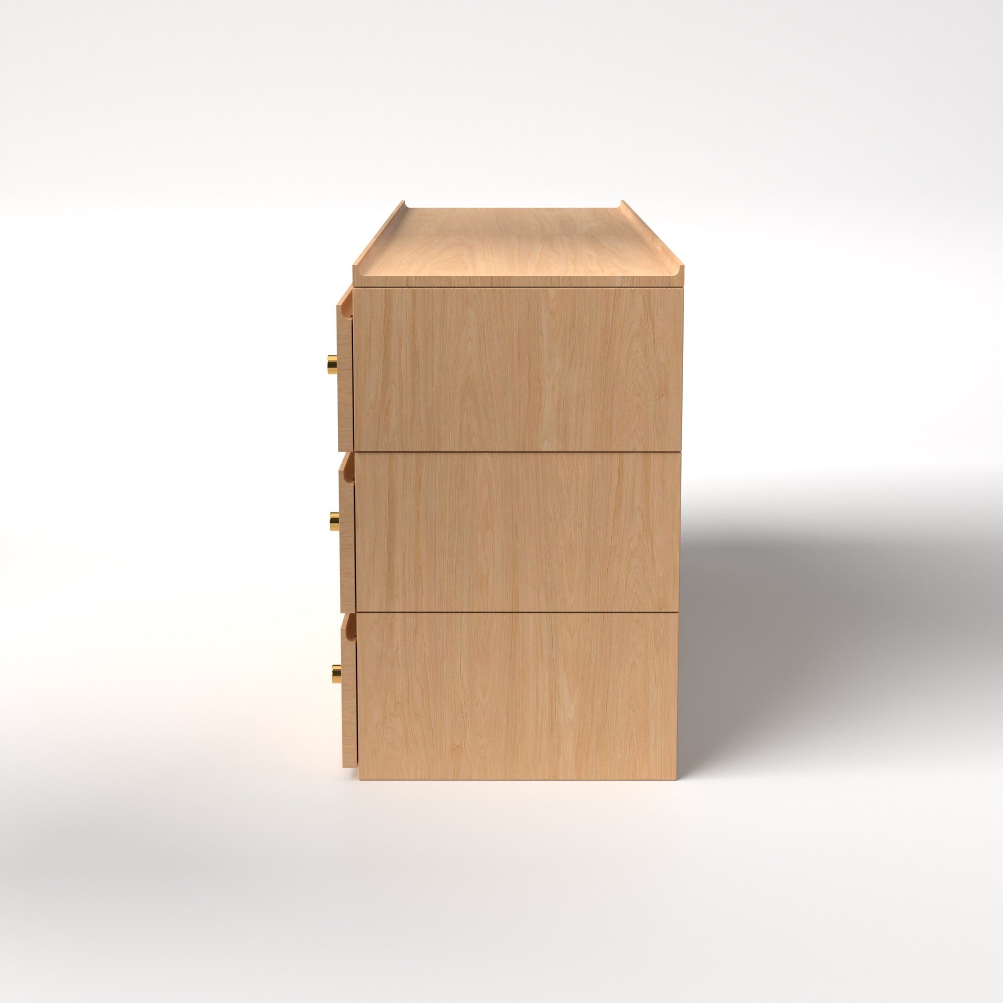 Stava Modular Drawer System | Solid Walnut/Teak/Oak Wood (3x2) | 5.5 Feet Length