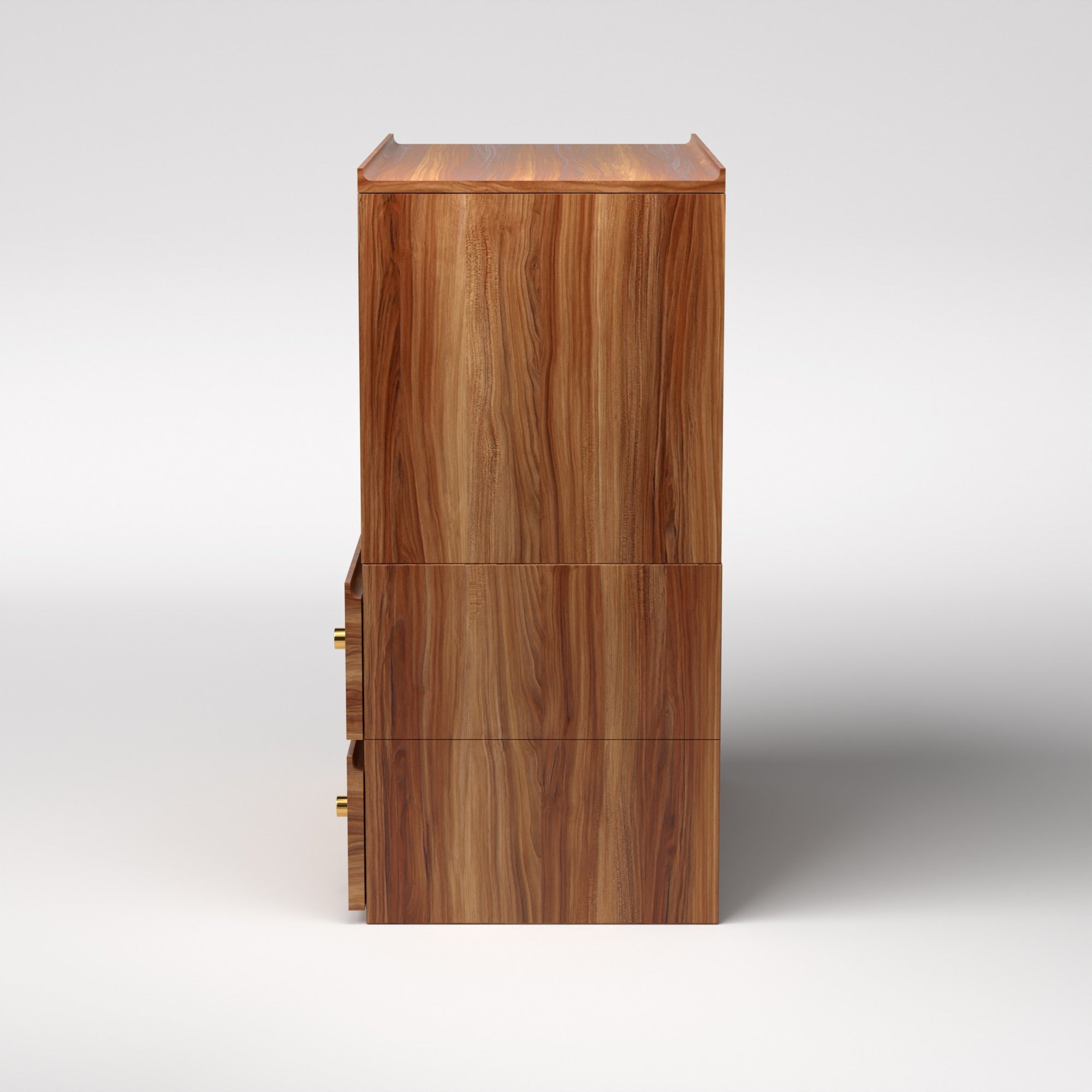 Stava Modular Credenza System | Solid Walnut/Teak/Oak Wood (4x1) | 3 Feet Length