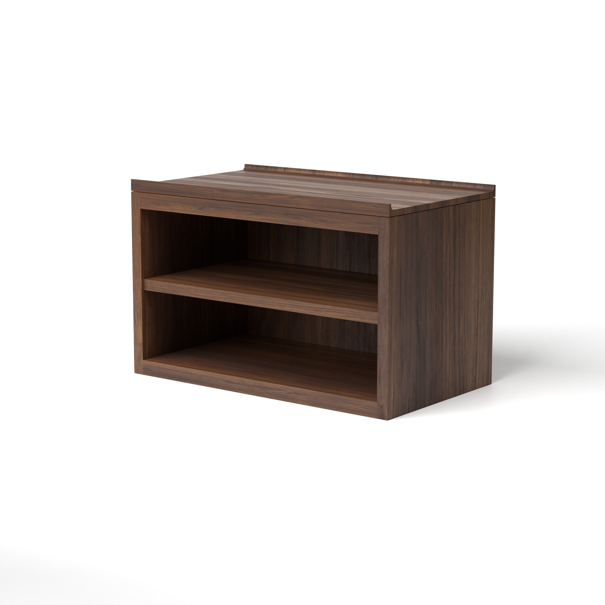 Stava Bedside Table | Solid Walnut/Teak/Oak Wood (Open) | 3 Feet Length