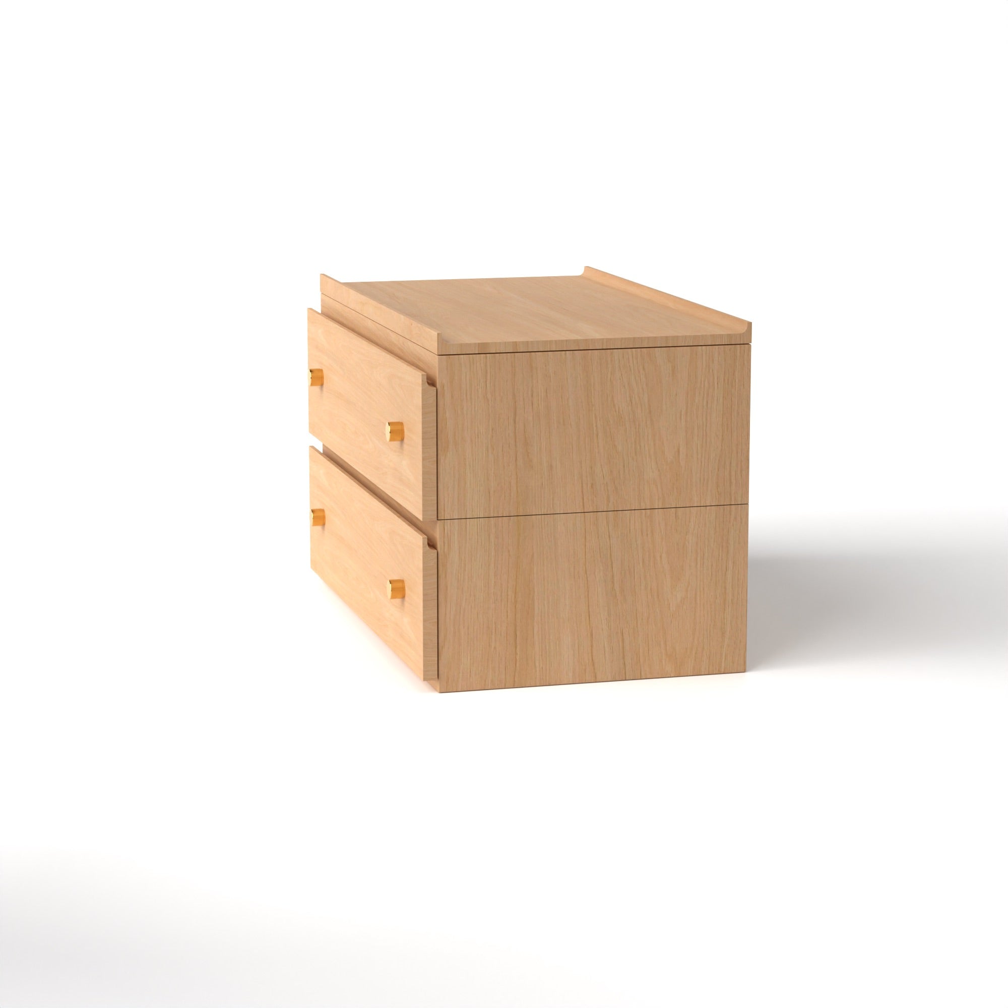 Stava Bedside Table | Solid Walnut/Teak/Oak Wood | 3 Feet Length