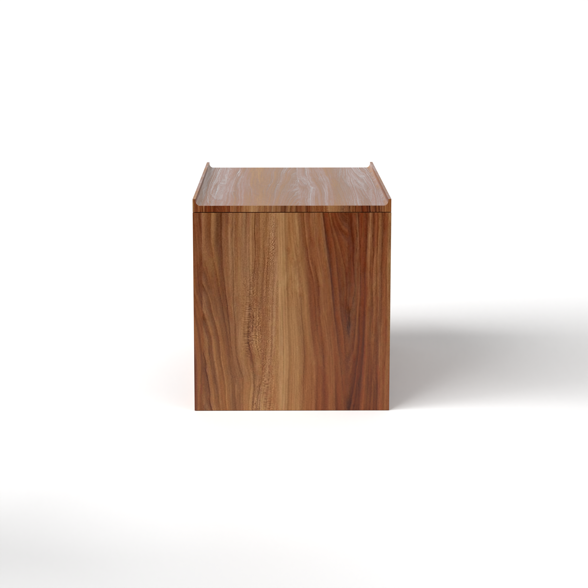 Stava Bedside Table | Solid Walnut/Teak/Oak Wood (Open) | 3 Feet Length