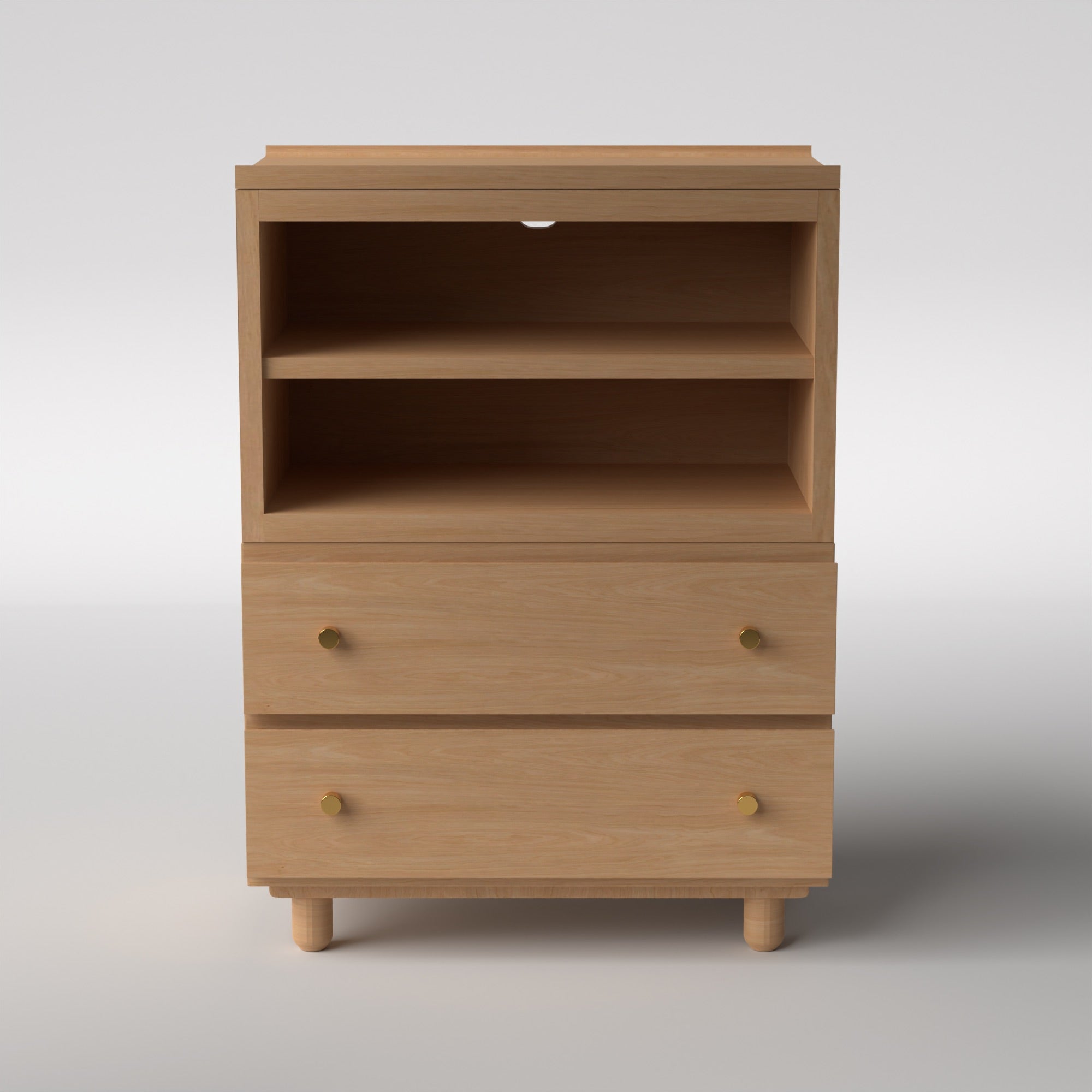 Stava Modular Credenza System | Solid Walnut/Teak/Oak Wood (4x1) | 3 Feet Length