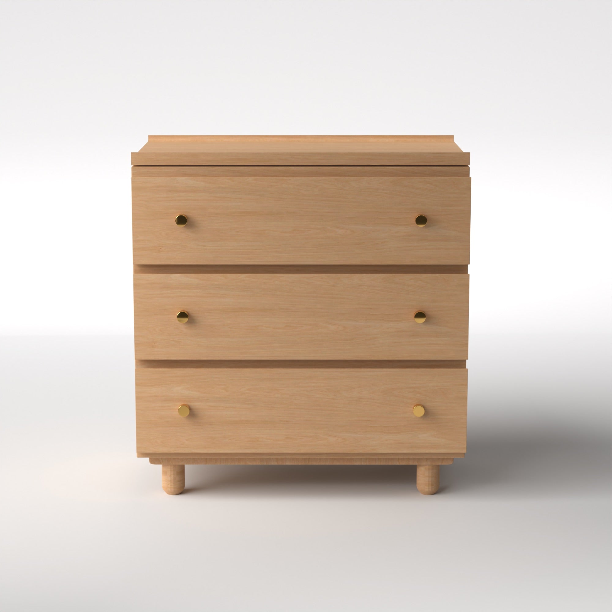 Stava Modular Drawer System | Solid Walnut/Teak/Oak Wood (3x1) | 3 Feet Length