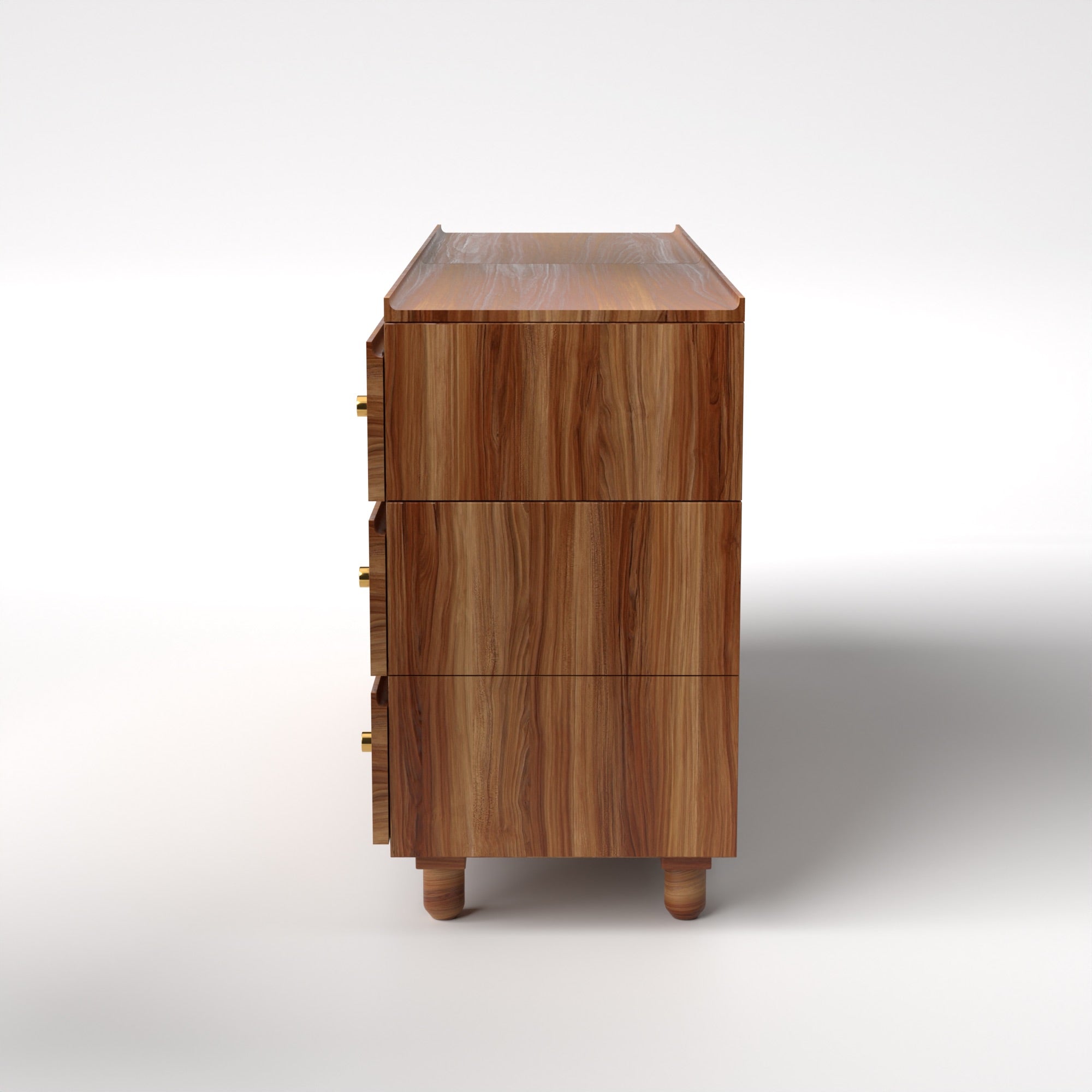 Stava Modular Drawer System | Solid Walnut/Teak/Oak Wood (3x2) | 5.5 Feet Length