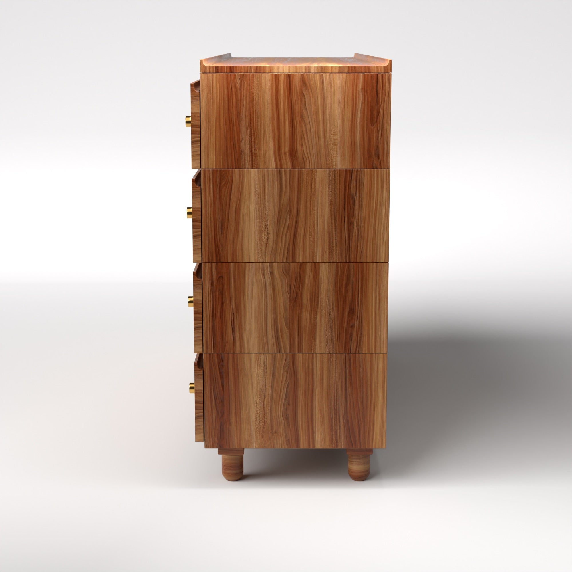 Stava Modular Drawer System | Solid Walnut/Teak/Oak Wood (4x2) | 5.5 Feet Length