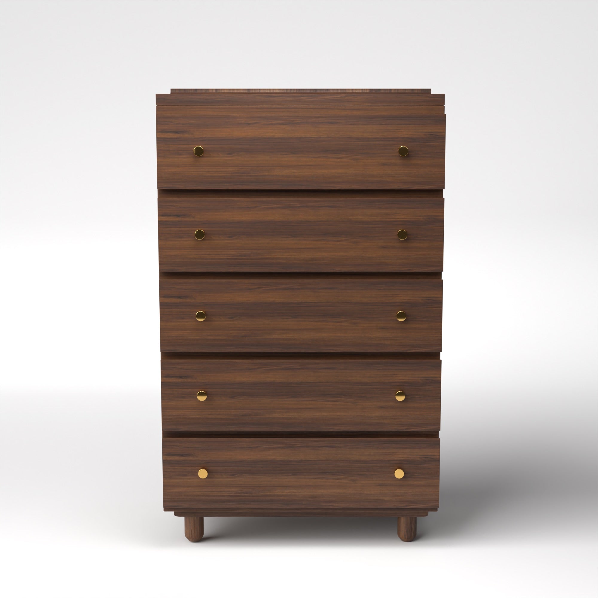 Stava Modular Drawer System | Solid Walnut/Teak/Oak Wood (5x1) | 3 Feet Length