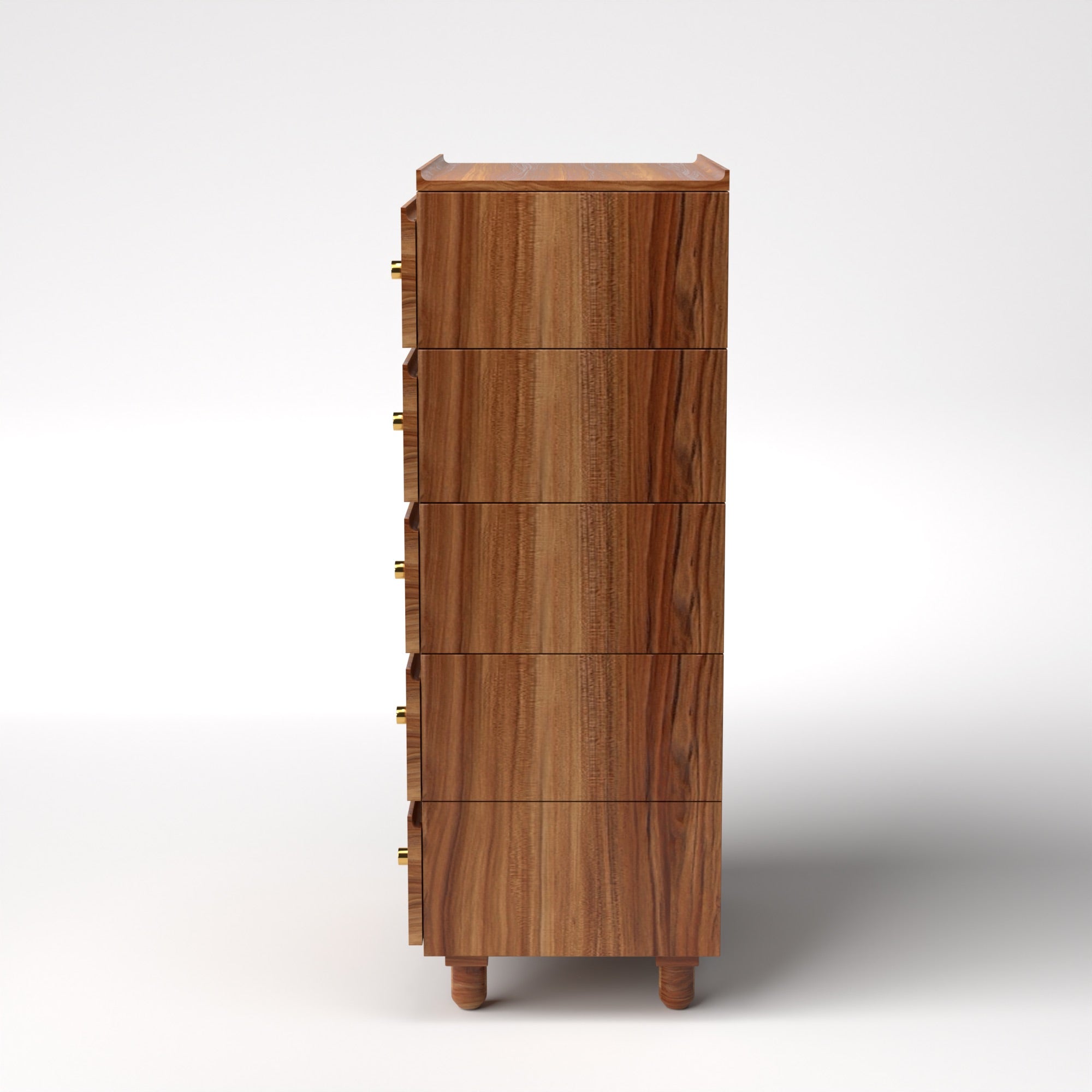 Stava Modular Drawer System | Solid Walnut/Teak/Oak Wood (5x1) | 3 Feet Length