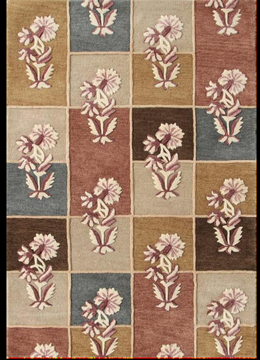 Floral Hand Tufted NZ Wool Rug - 4x6 ft (RG_00105)