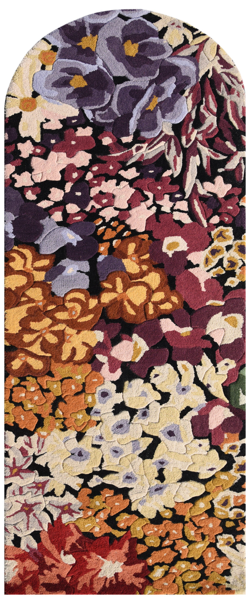 Floral Shape Hand Tufted Wool Rug - 2.4x6.9 ft (RG_00130)