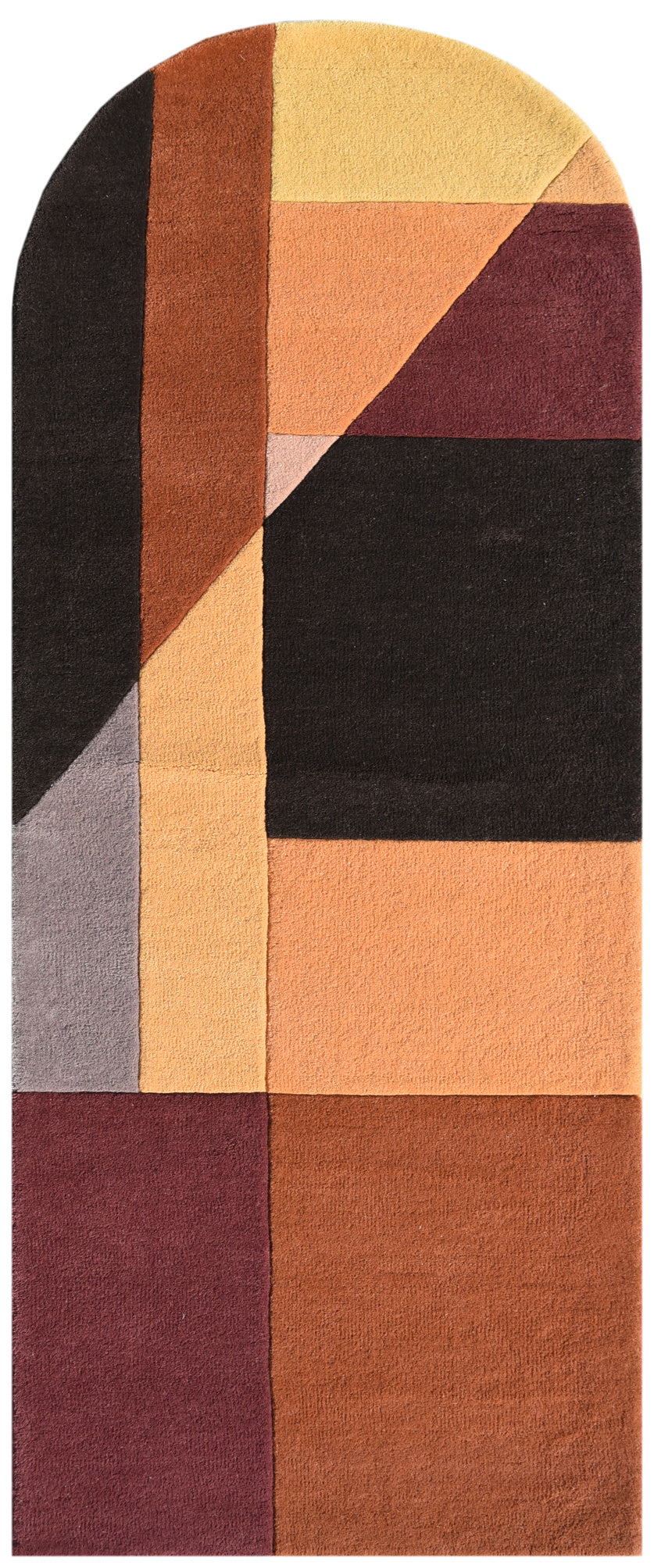 Floral Shape Hand Tufted Wool Rug - 2.4x6.9 ft (RG_00131)