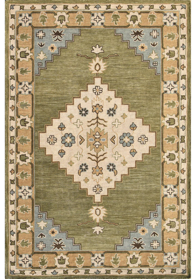Persian Hand Tufted Wool Rug - 5x8 ft (RG_00136)