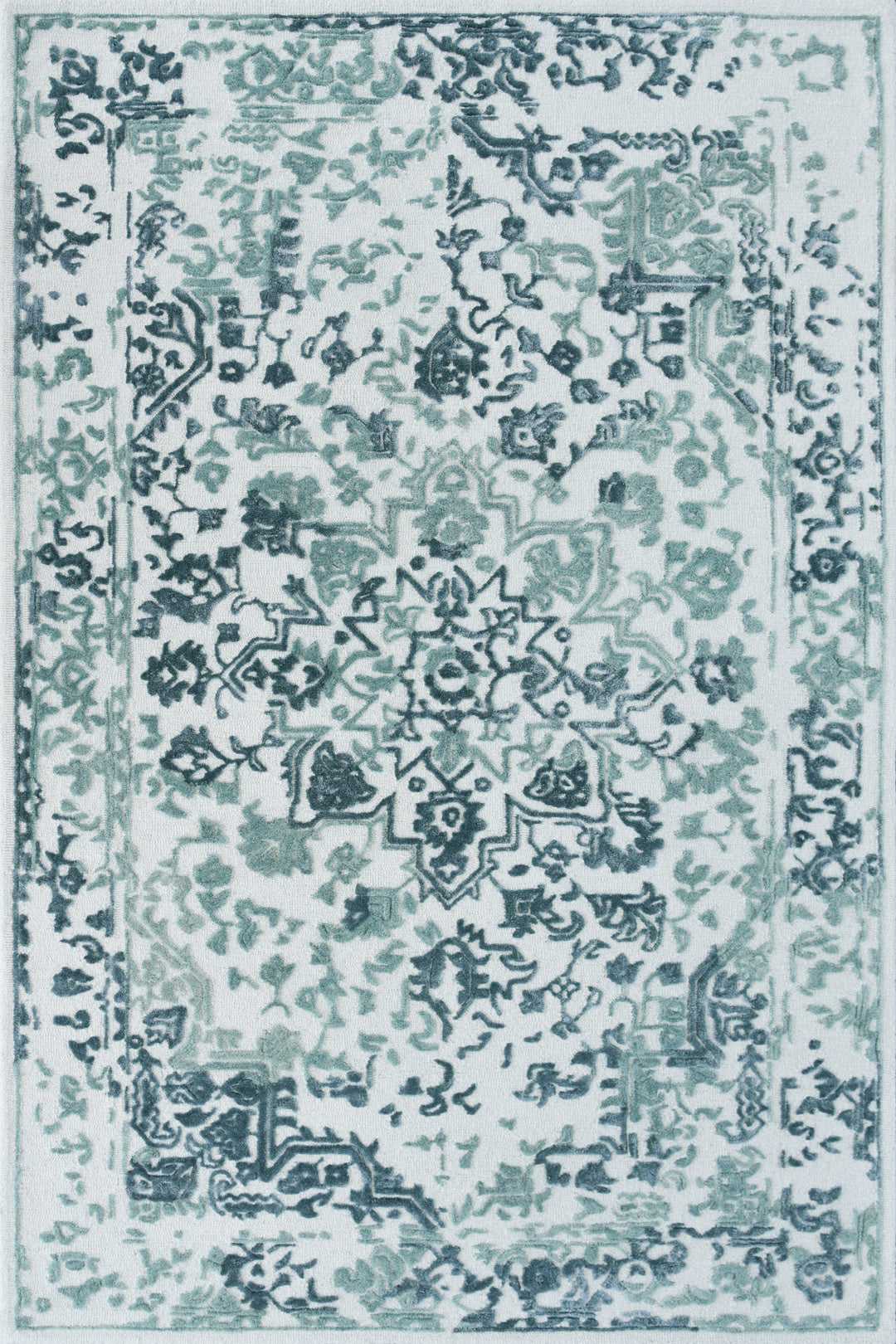 Persian Hand Tufted Wool & Viscose Rug - 5x8 ft (RG_00180)