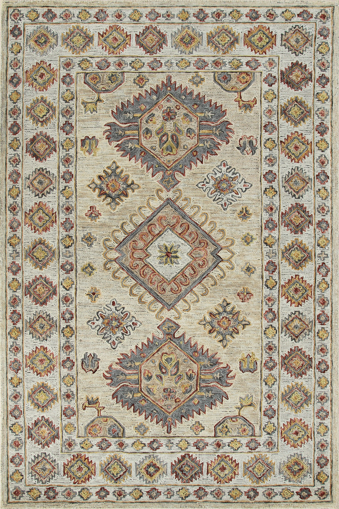 Persian Hand Tufted Wool Rug - 5x8 ft (RG_00188)