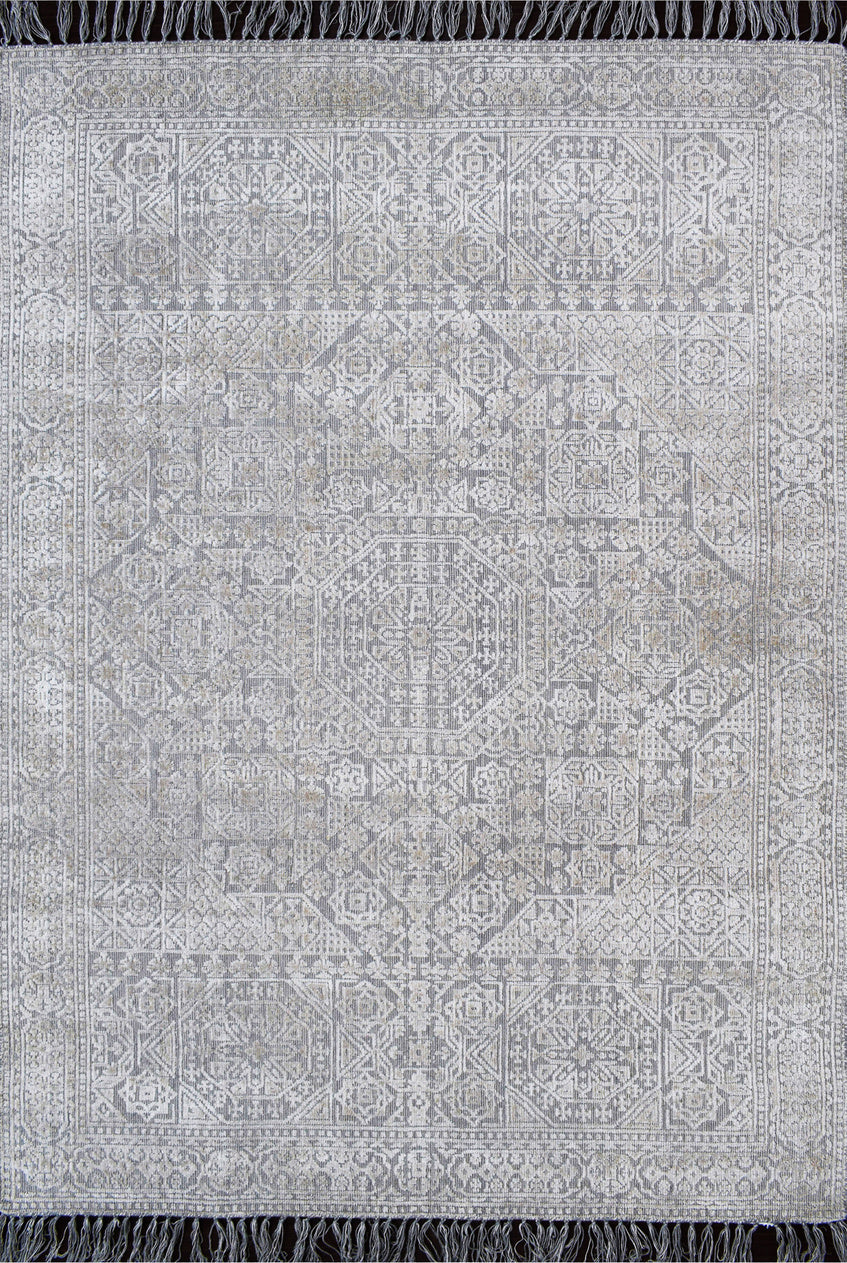 Persian Hand Loom Jacquard Wool & Viscose Rug - 5x8 ft (RG_00196)