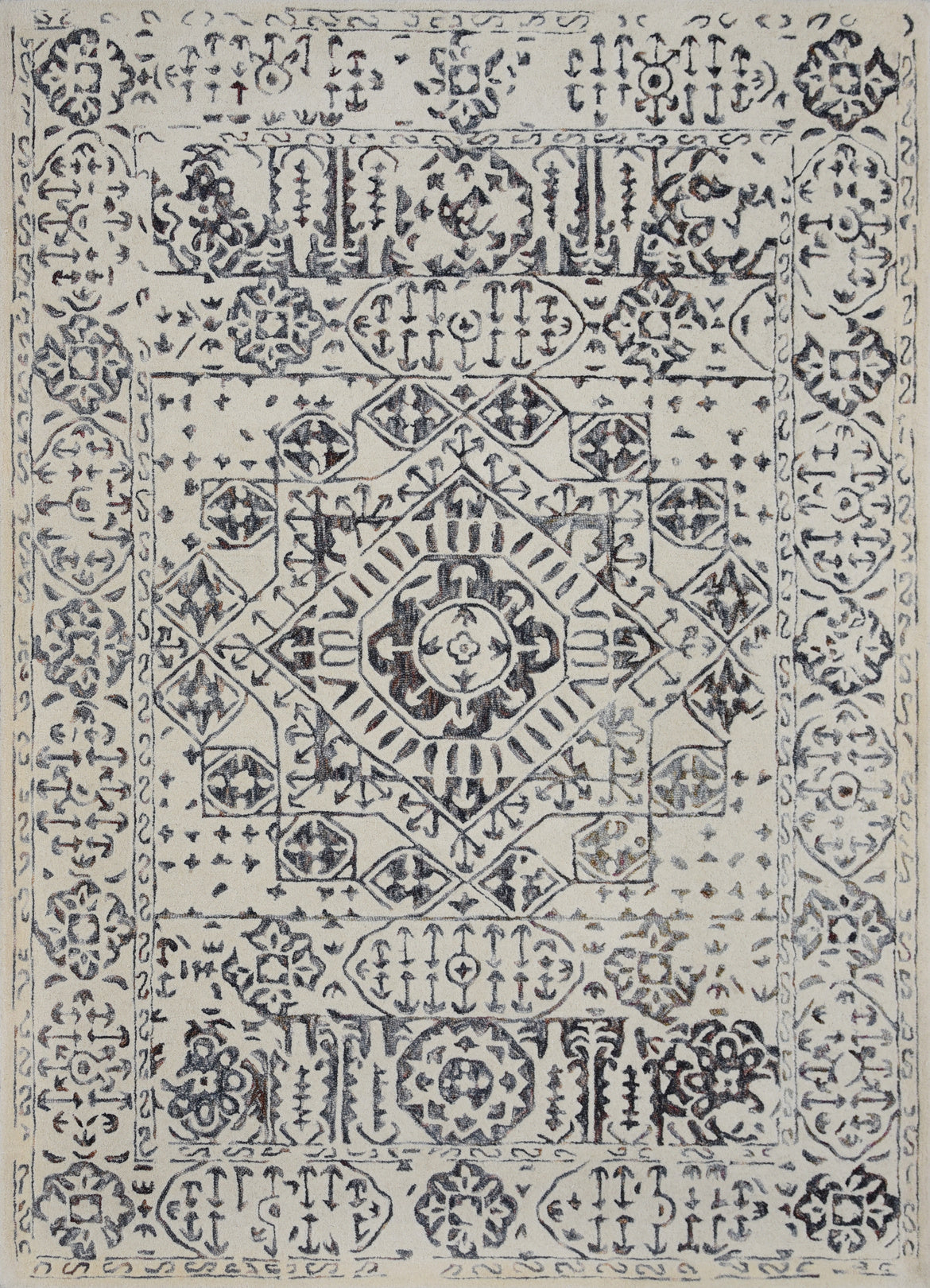 Persian Hand Tufted Wool Rug - 5x8 ft (RG_00204)
