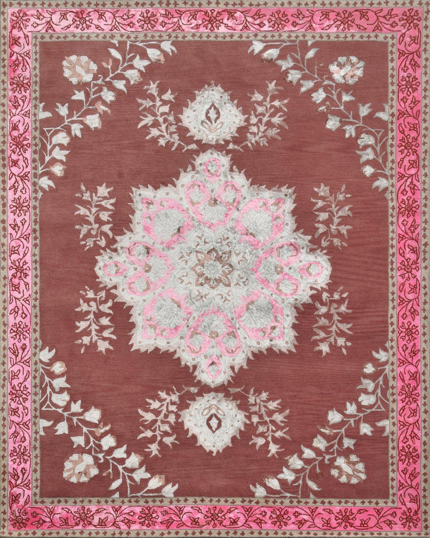 Persian Hand Tufted Wool & Viscose Rug - 8x10 ft (RG_00222)