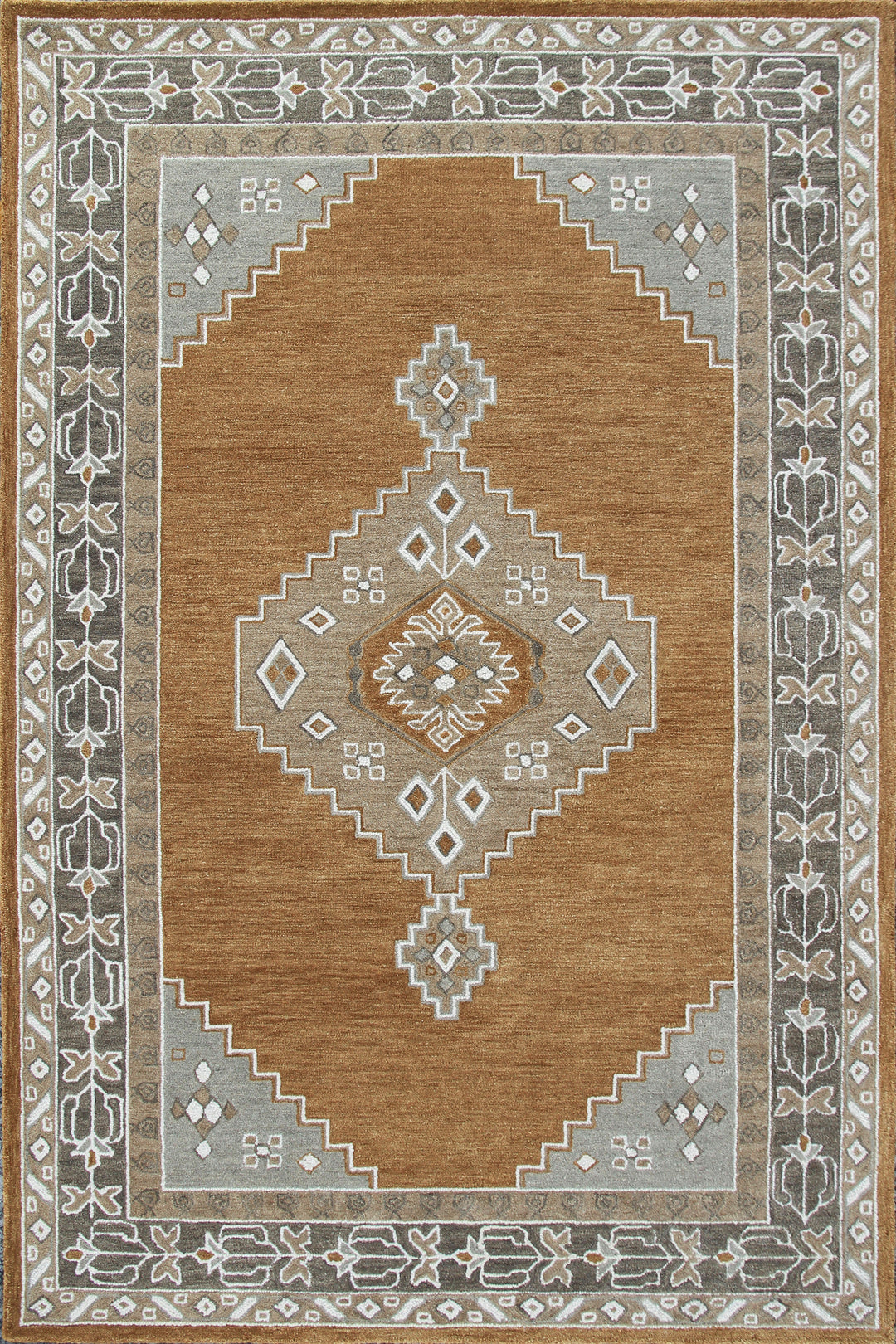 Persian Hand Tufted Wool Rug - 5x8 ft (RG_00251)