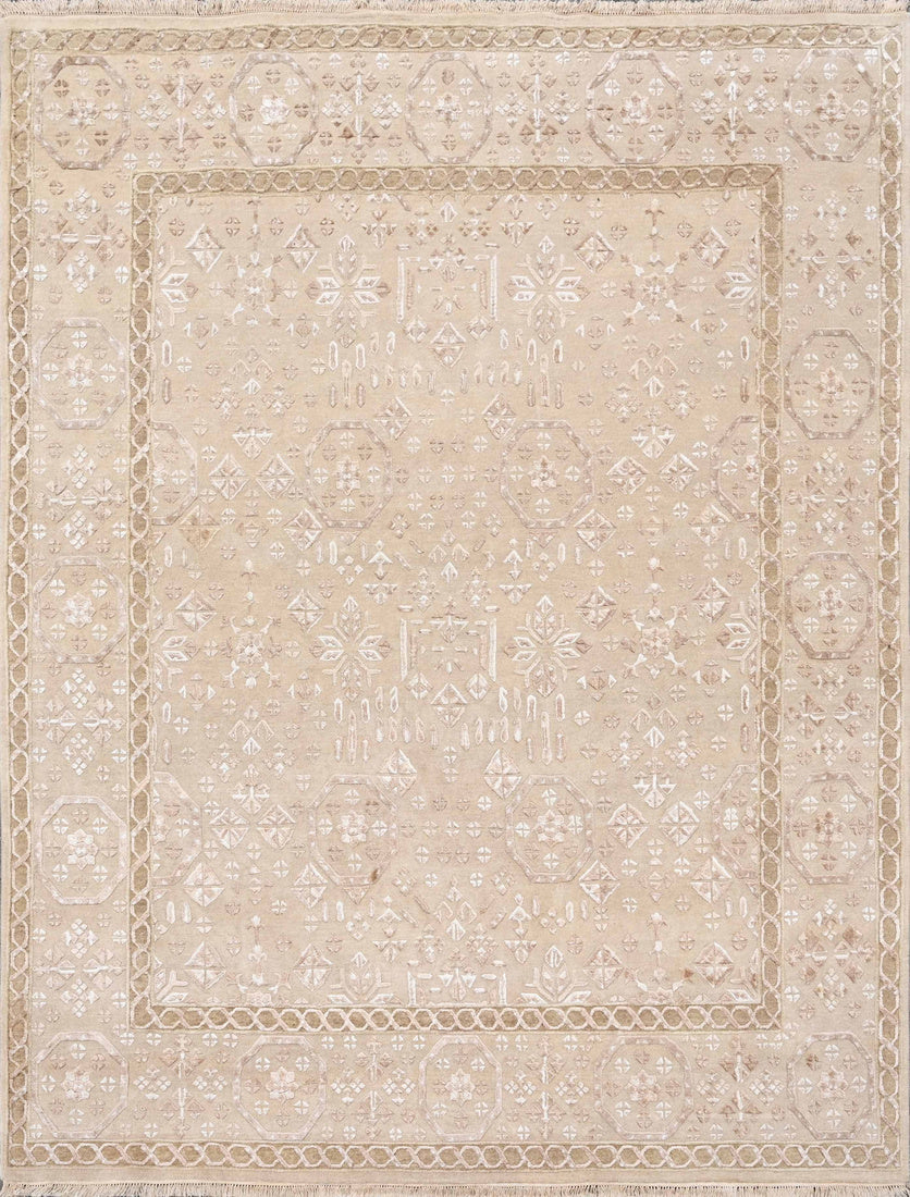 Persian Hand Knotted NZ Wool & Viscose Rug - 8x10 ft (RG_00254)
