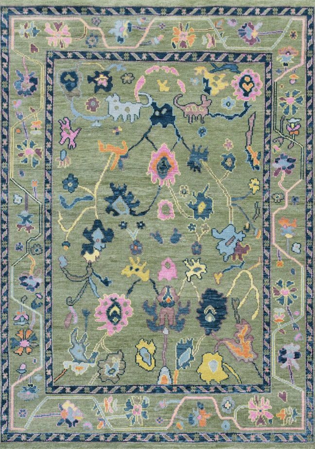 Transitional Hand Knotted Wool Rug - 6x9 ft (RG_00264)