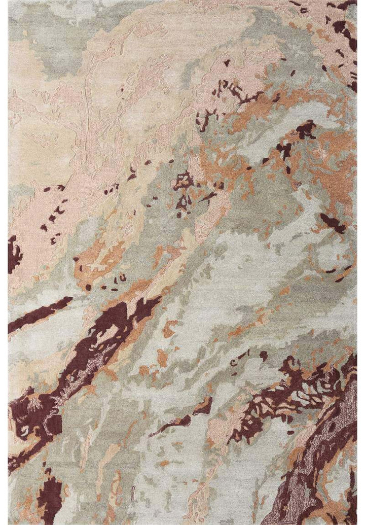 Transitional Hand Tufted Wool & Viscose Rug - 5x8 ft (RG_00270)